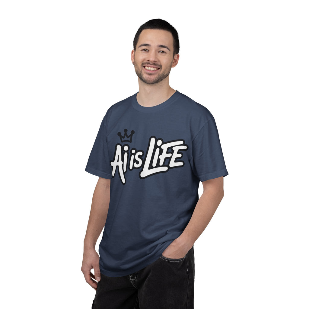 Ai is Life  "Crown Circuit" Unisex Garment-Dyed T-shirt