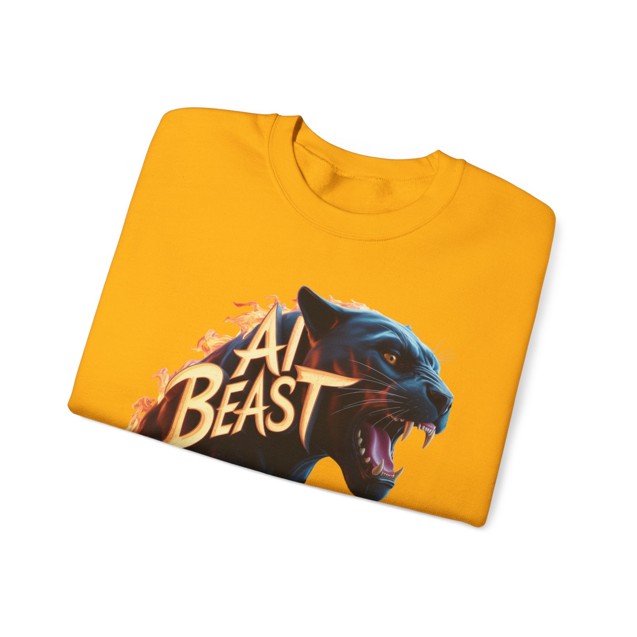 AI BEAST  "Wildfire Algorithm" Unisex Heavy Blend™ Crewneck Sweatshirt