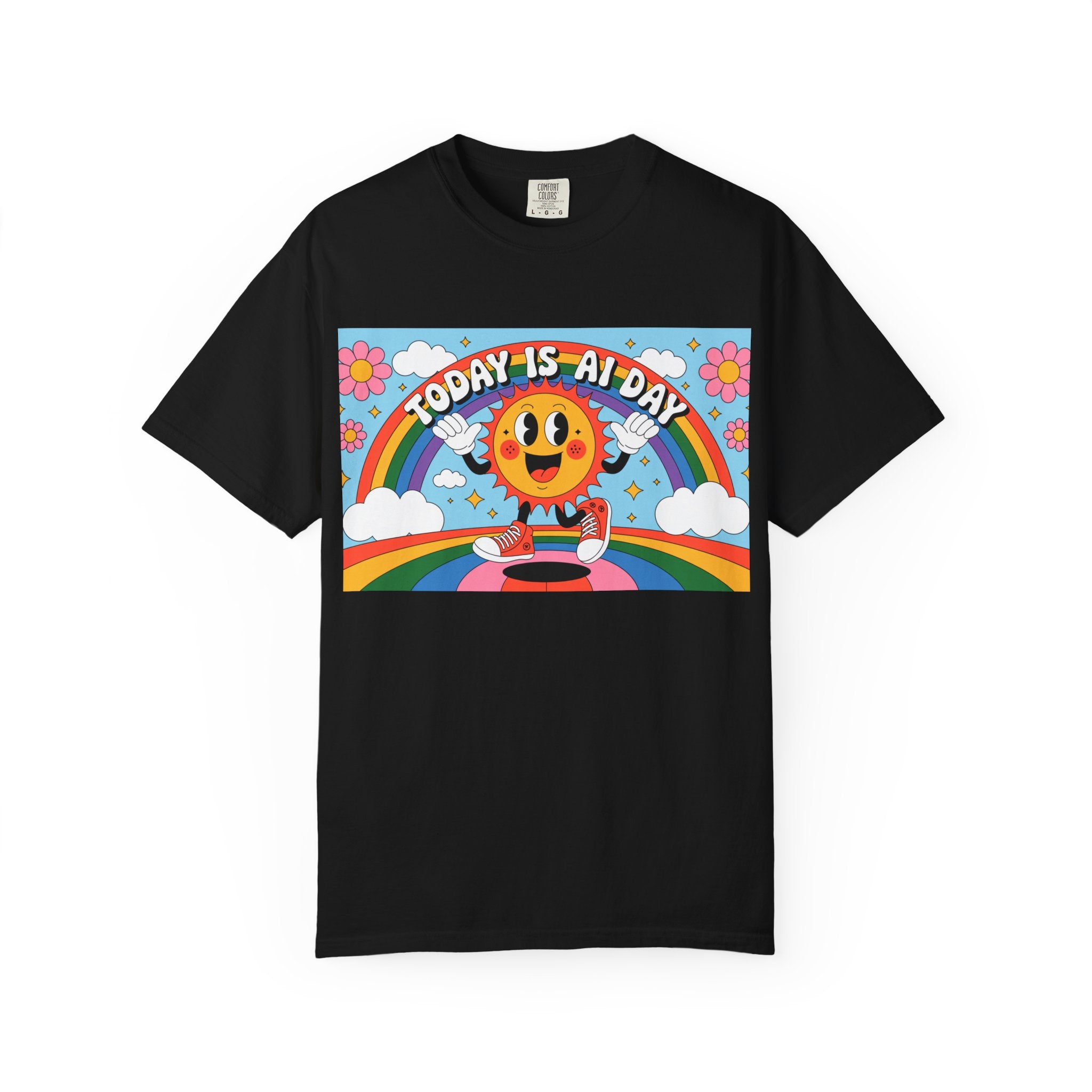 Today Is AI Day  "Sunshine Circuit" Unisex Garment-Dyed T-shirt