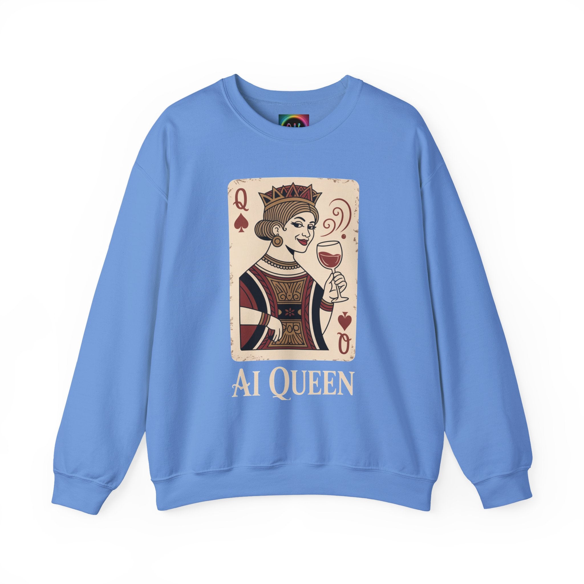 AI Queen "ROYAL ALGORITHM"  Unisex Heavy Blend Crewneck Sweatshirt