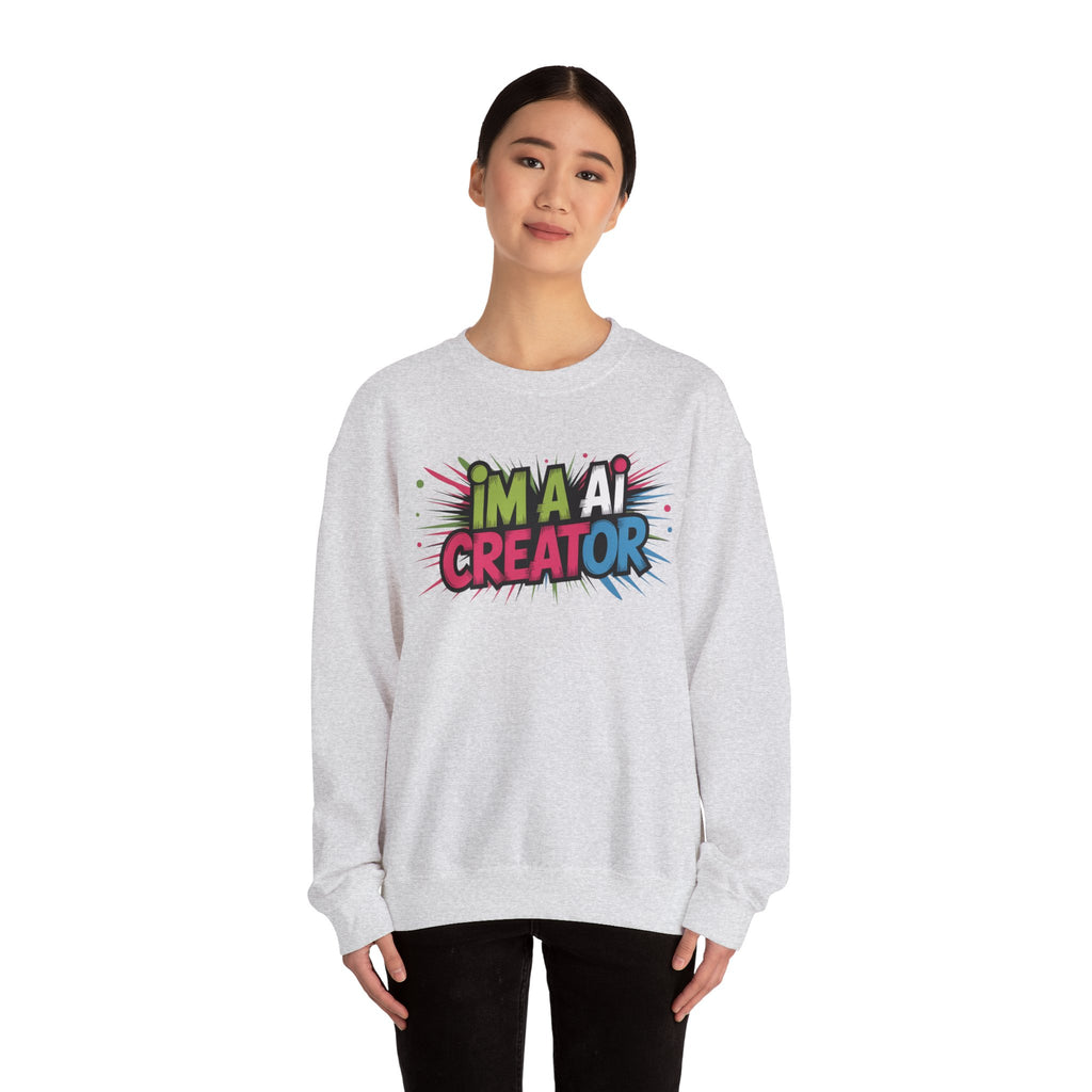 AI Creator  "Code Splash" Unisex Heavy Blend™ Crewneck Sweatshirt