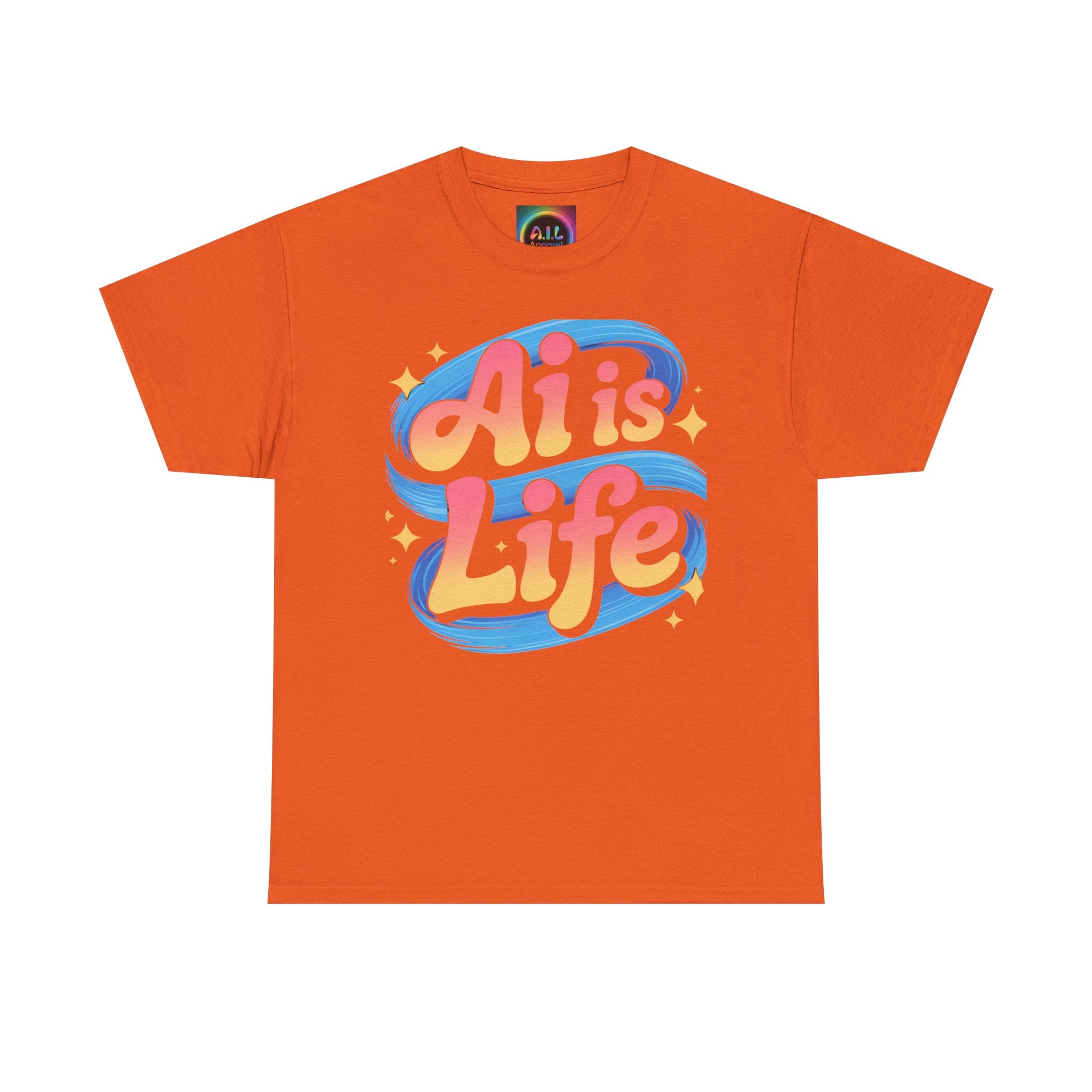 Al is Life "COSMIC SWIRL" — Colorful Retro Graphic Tee T‑Shirt