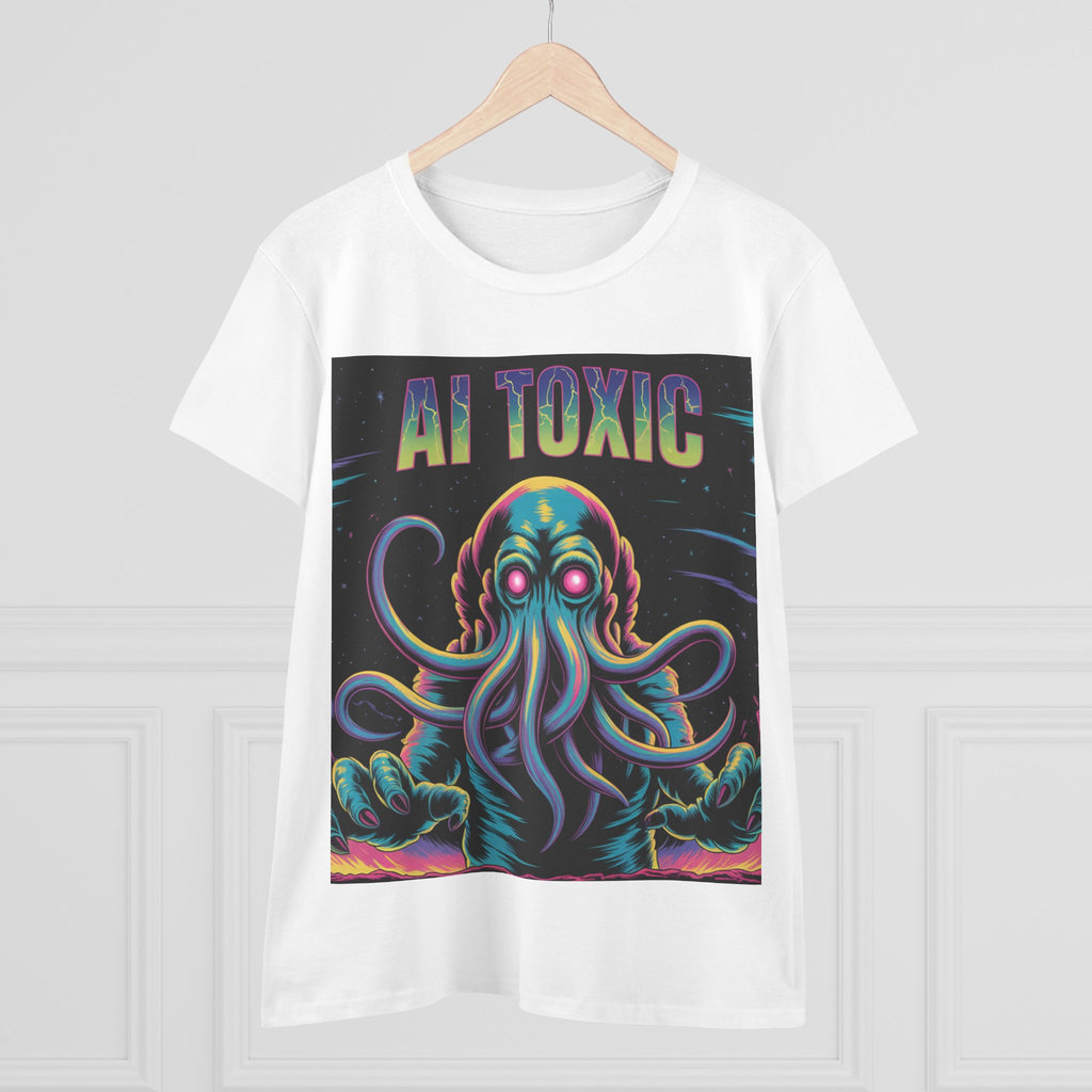 AI TOXIC  "Data Overlord" Women's Midweight Cotton Tee