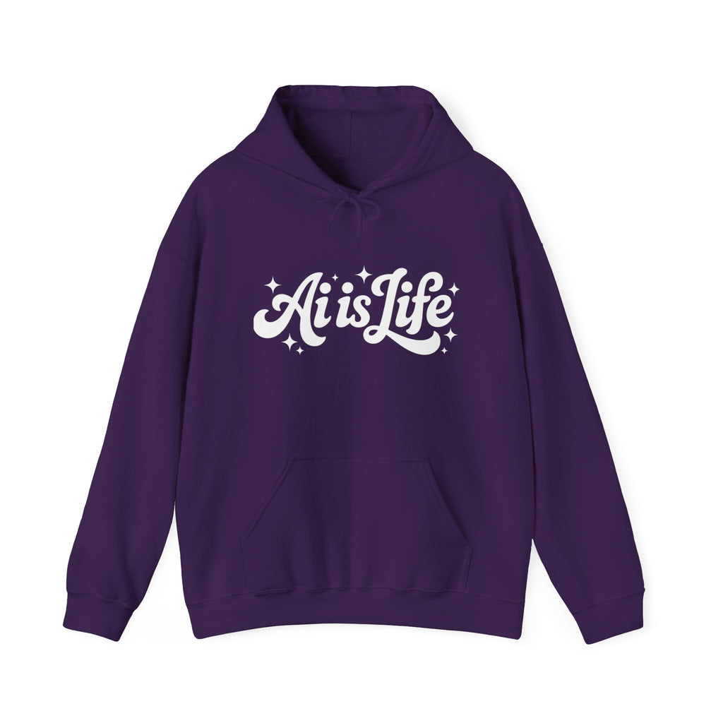 Ai is Life  "TechFlow Energy" Unisex Heavy Blend™ Hooded Sweatshirt