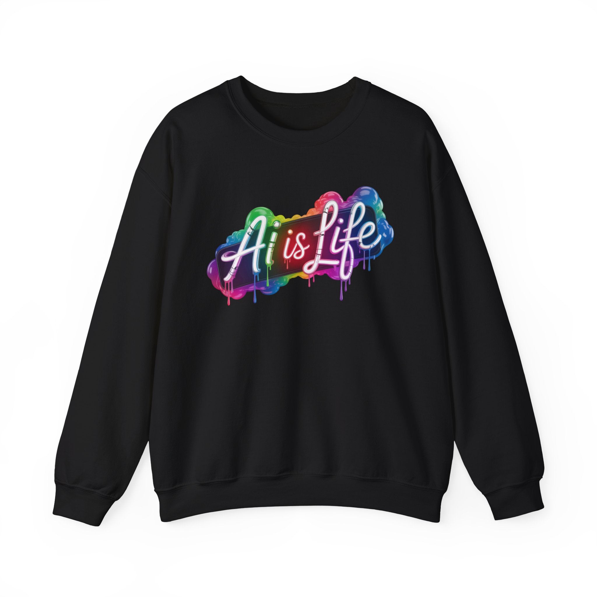 AI is LIFE  “PipeDream Intelligence”  Heavy Blend™ Crewneck Sweatshirt