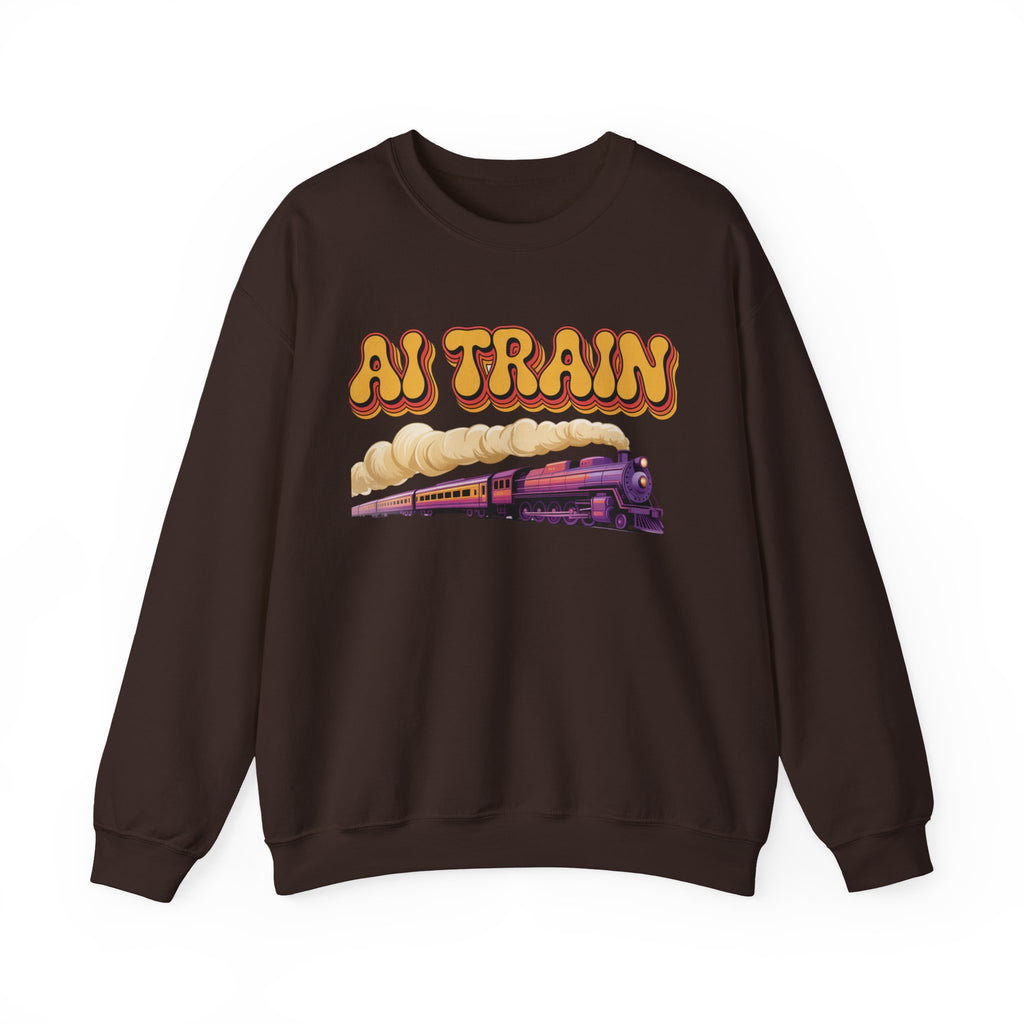 AI TRAIN  "Quantum Rail System" Unisex Heavy Blend™ Crewneck Sweatshirt