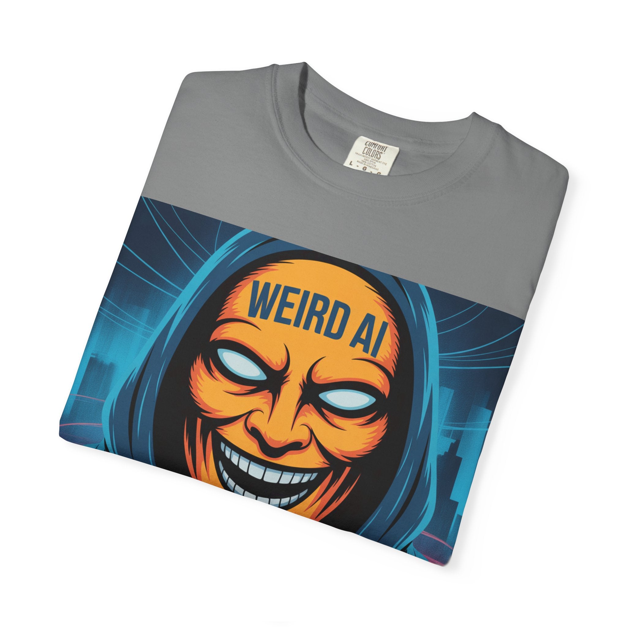 Weird AI "Masked Mode" Unisex Garment-Dyed T-shirt