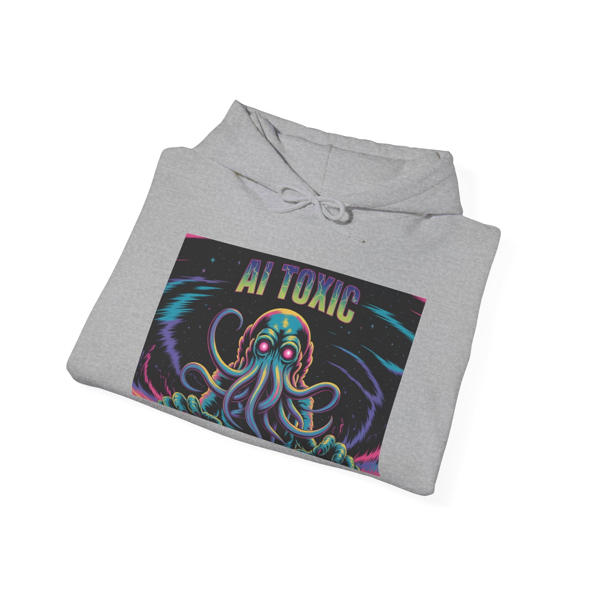 AI TOXIC  "Data  Overlord" Unisex Heavy Blend™ Hooded Sweatshirt