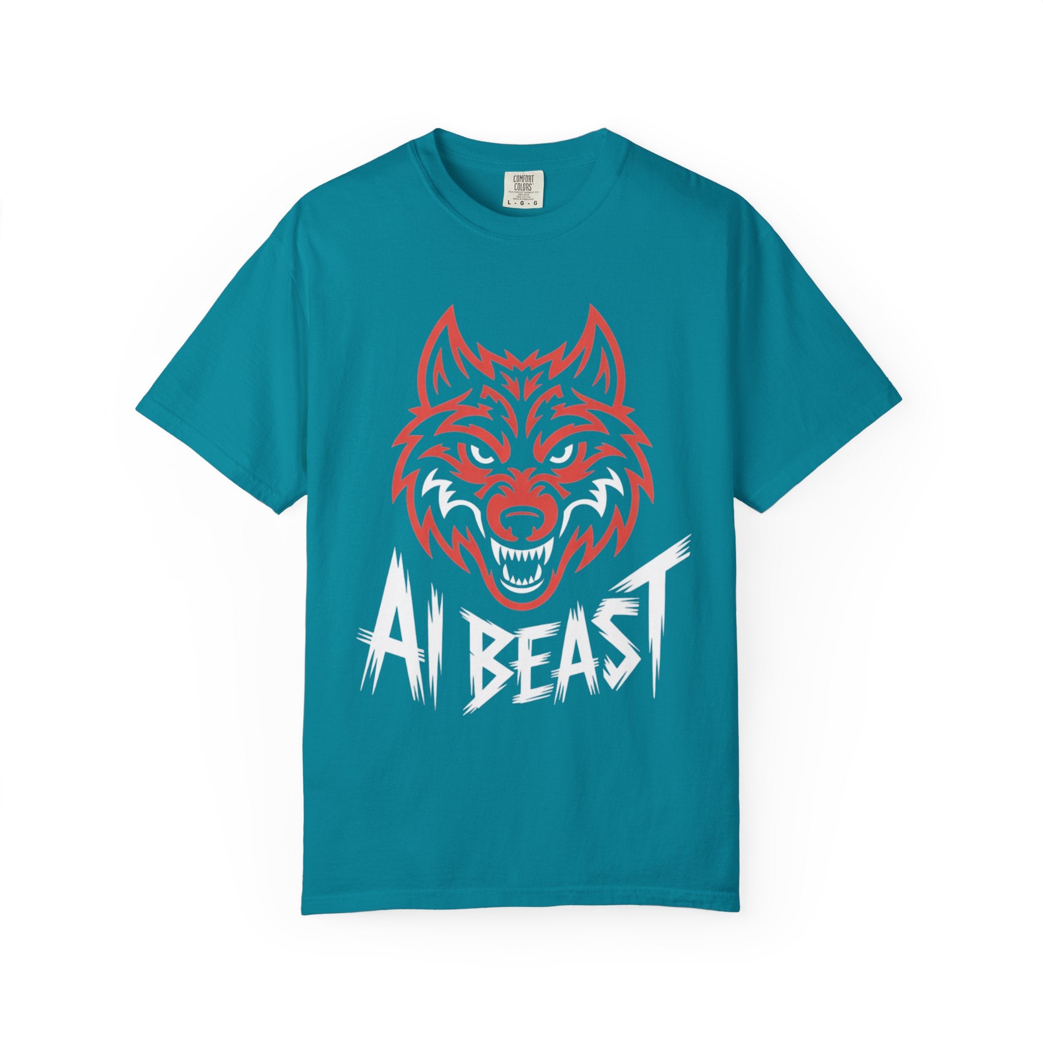AI BEAST " Alpha Mode "  Unisex Garment-Dyed T-shirt