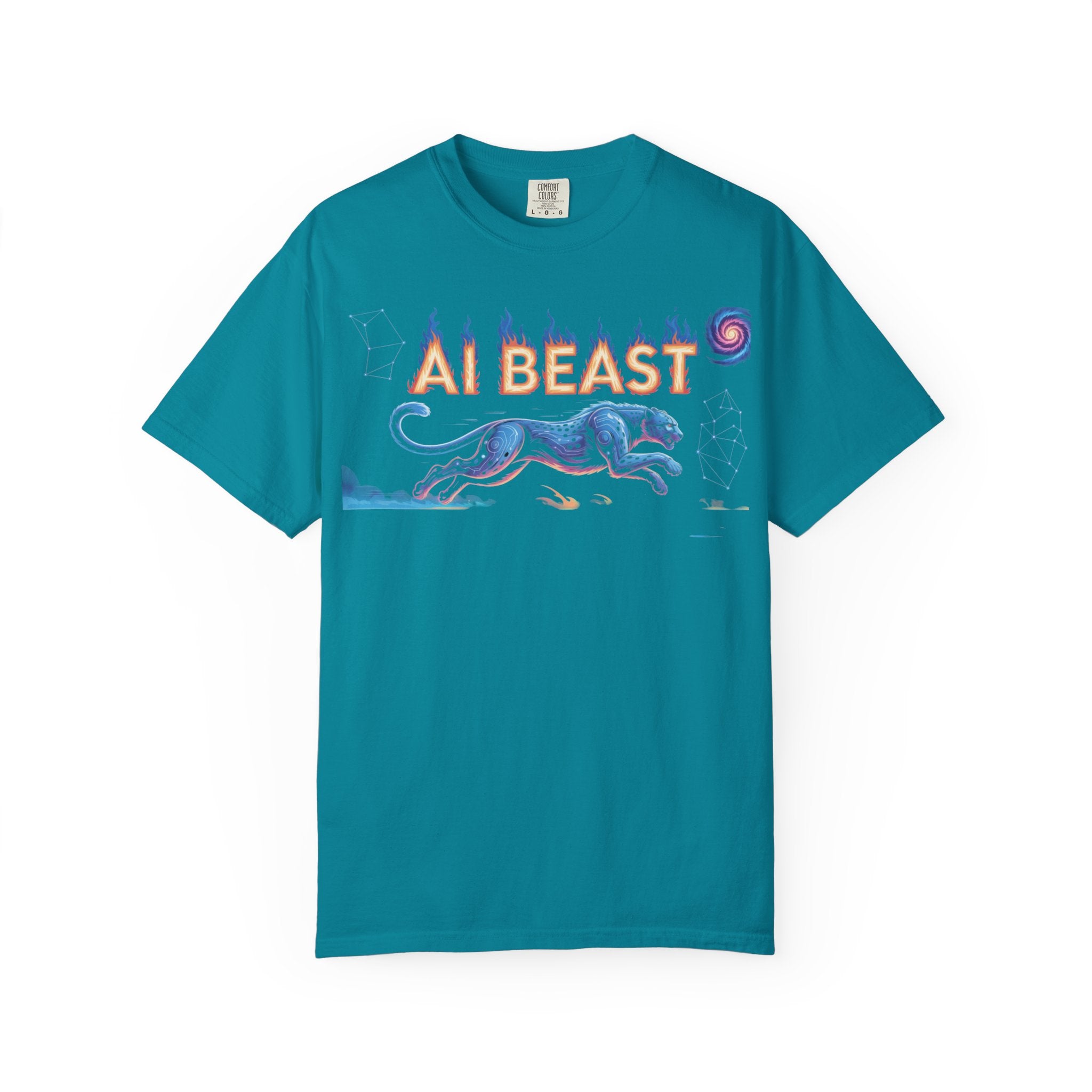 AI BEAST “Digital Predator” Unisex Garment-Dyed T-shirt