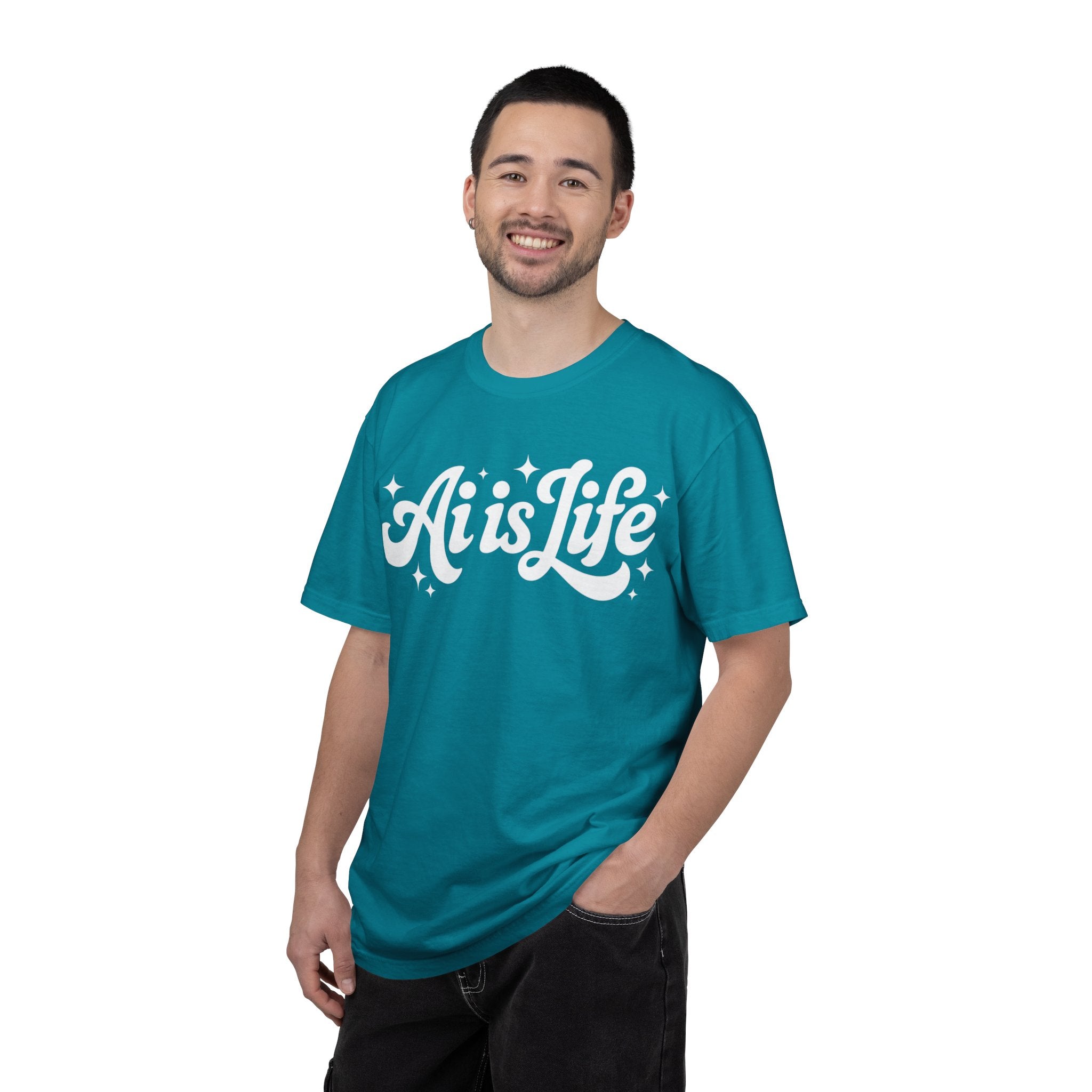 Ai is Life  "TechFlow Energy" Unisex Garment-Dyed T-shirt