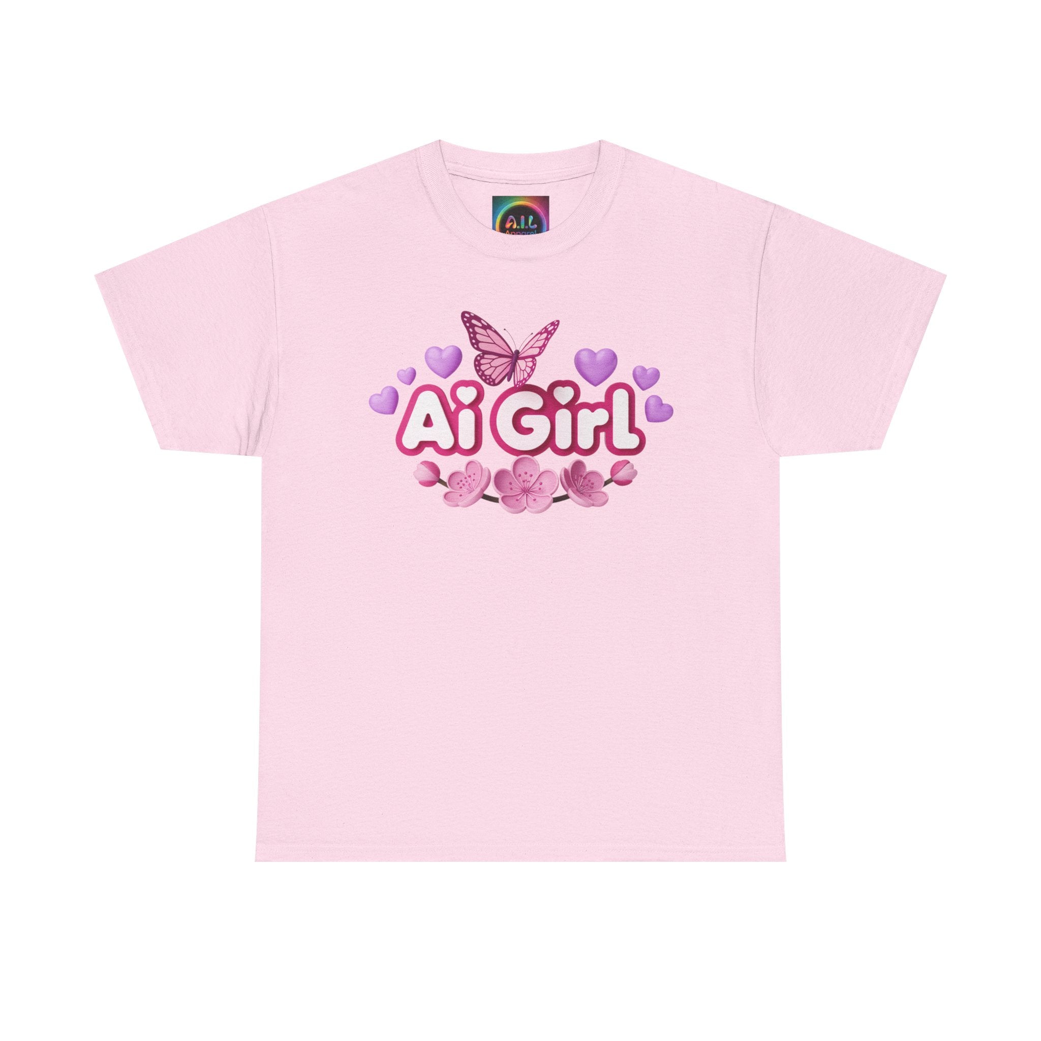 Ai Girl  "Cyber Cutie" Unisex Heavy Blend™ Crewneck T‑Shirt