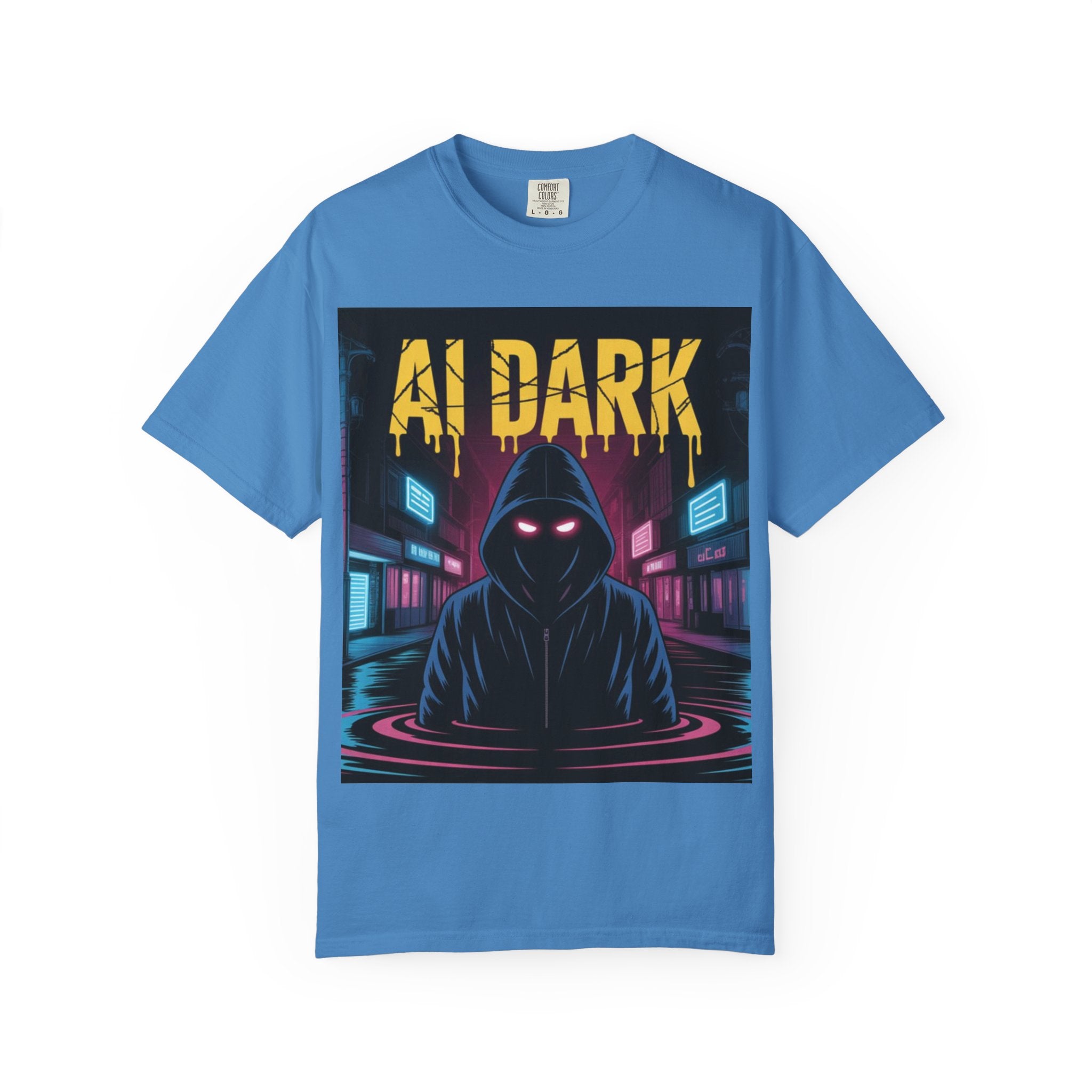AI DARK  “Night Signal”  Unisex Garment-Dyed T-shirt