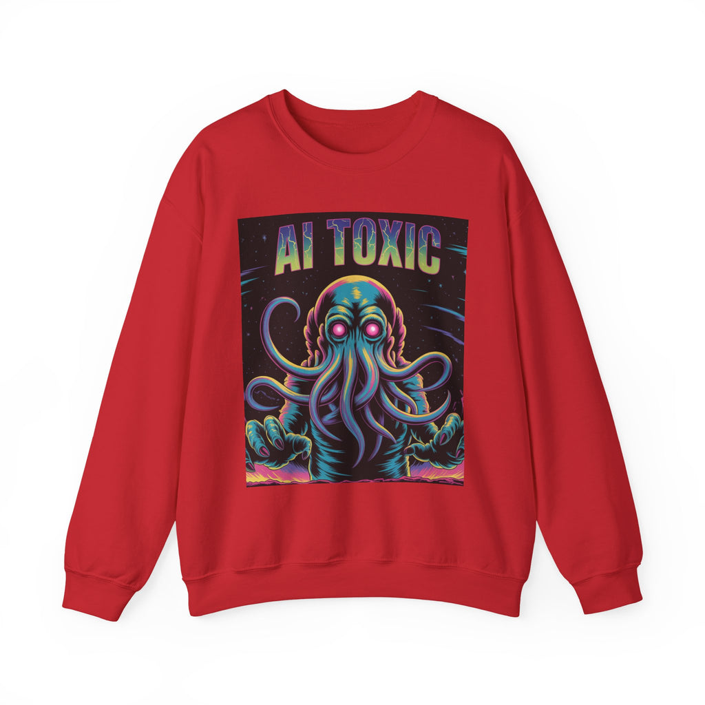 AI TOXIC  "Data Overlord" Unisex Heavy Blend™ Crewneck Sweatshirt