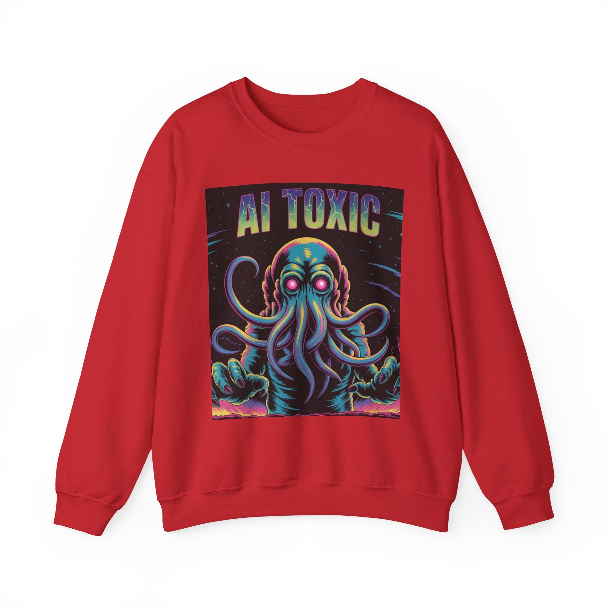 AI TOXIC  "Data Overlord" Unisex Heavy Blend™ Crewneck Sweatshirt