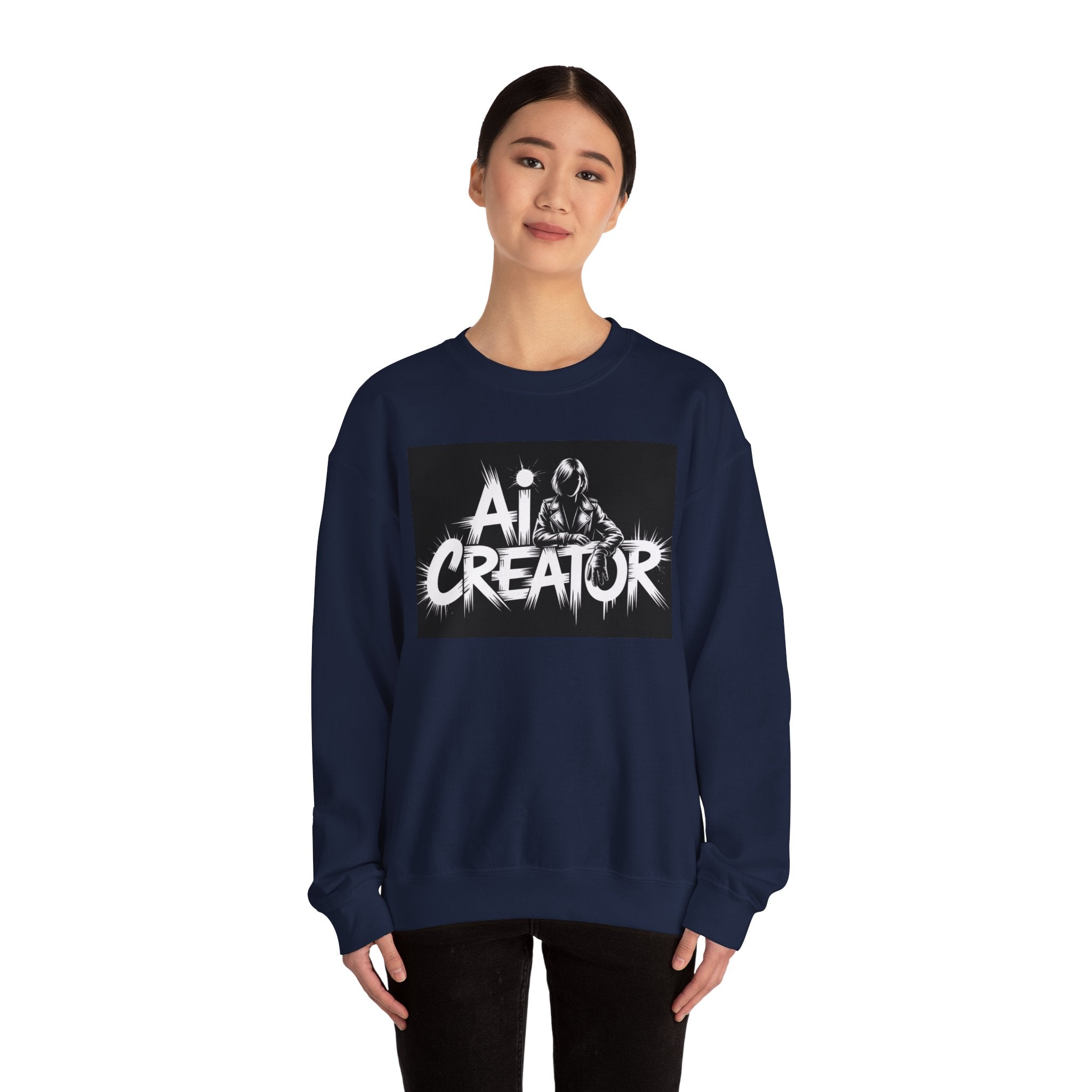 AI Creator  "Digital Rebel" Unisex Heavy Blend™ Crewneck Sweatshirt
