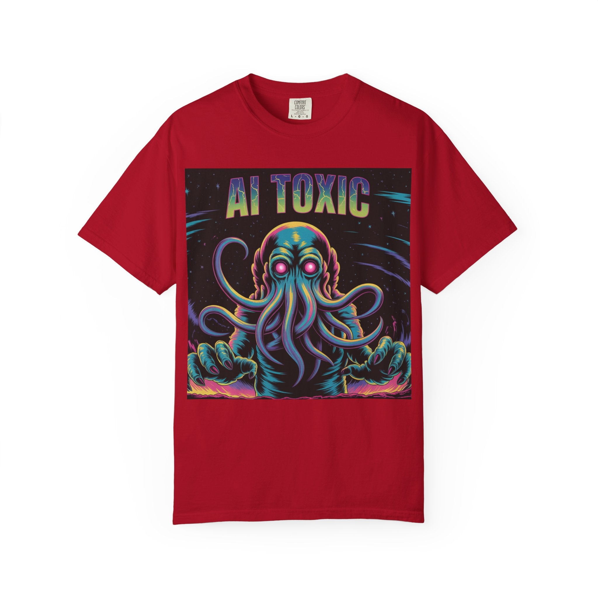 AI TOXIC  "Data Overlord" Unisex Garment-Dyed T-shirt