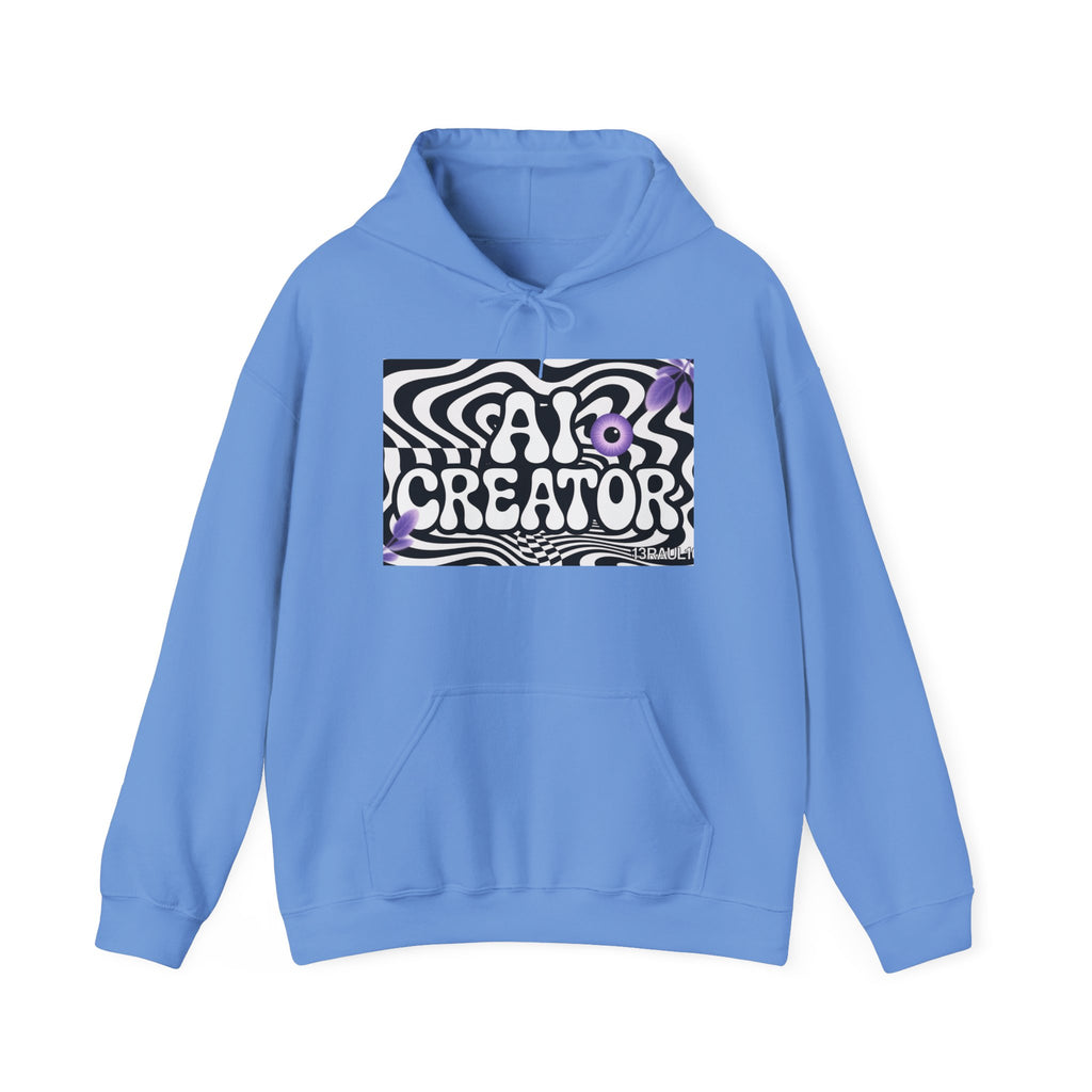 AI Creator  "Optic Loop" Unisex Heavy Blend™ Hooded Sweatshirt