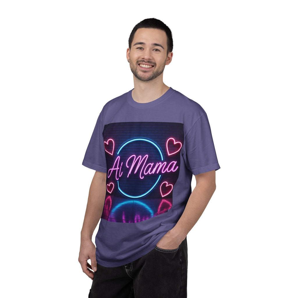 AI MAMA “Electric Love Loop” Unisex Garment-Dyed T-shirt