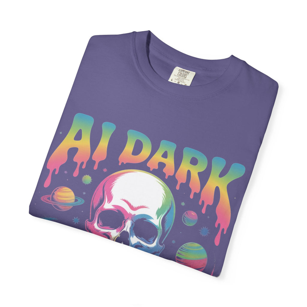 AI DARK “Death of Data” Unisex Garment-Dyed T-shirt