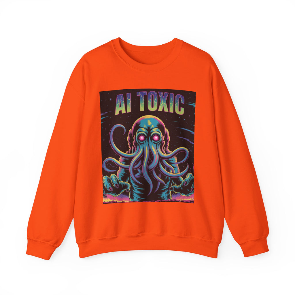 AI TOXIC  "Data Overlord" Unisex Heavy Blend™ Crewneck Sweatshirt