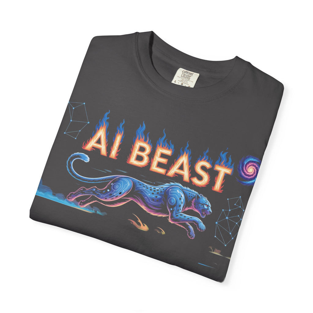 AI BEAST “Digital Predator” Unisex Garment-Dyed T-shirt