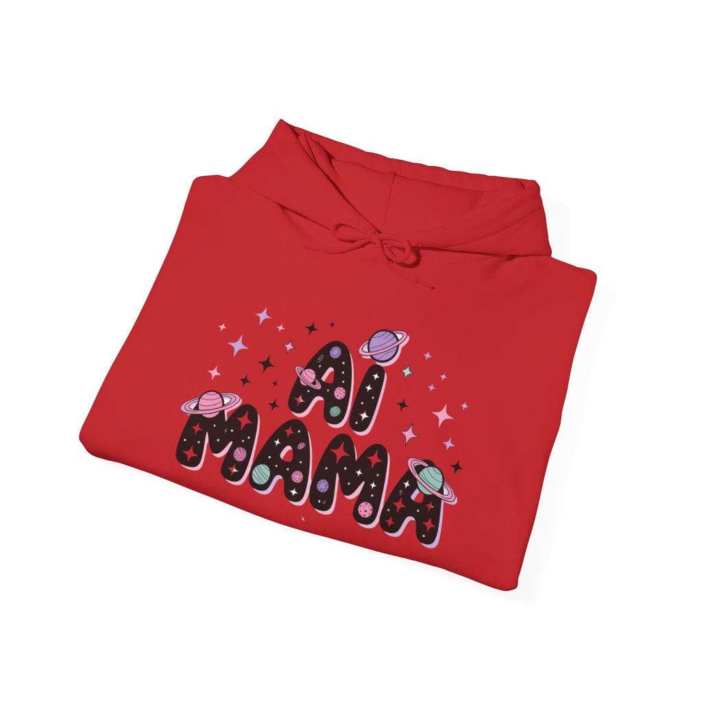 AI Mama Hoodie — Cute Space-Themed “Digital Daydreamer” Graphic Pullover