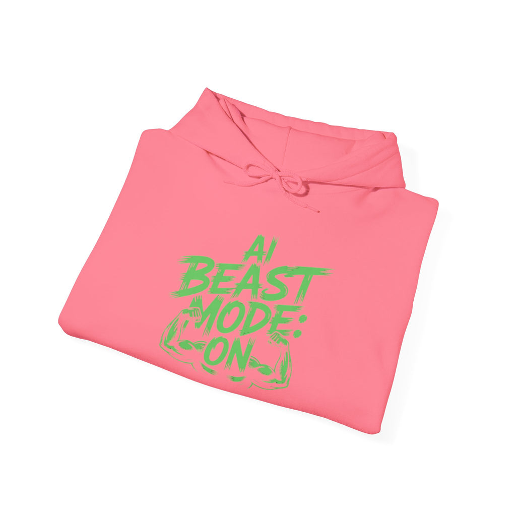 AI BEAST MODE: ON “DIGITAL HULK ENERGY” Unisex Heavy Blend™ Hooded Sweatshirt