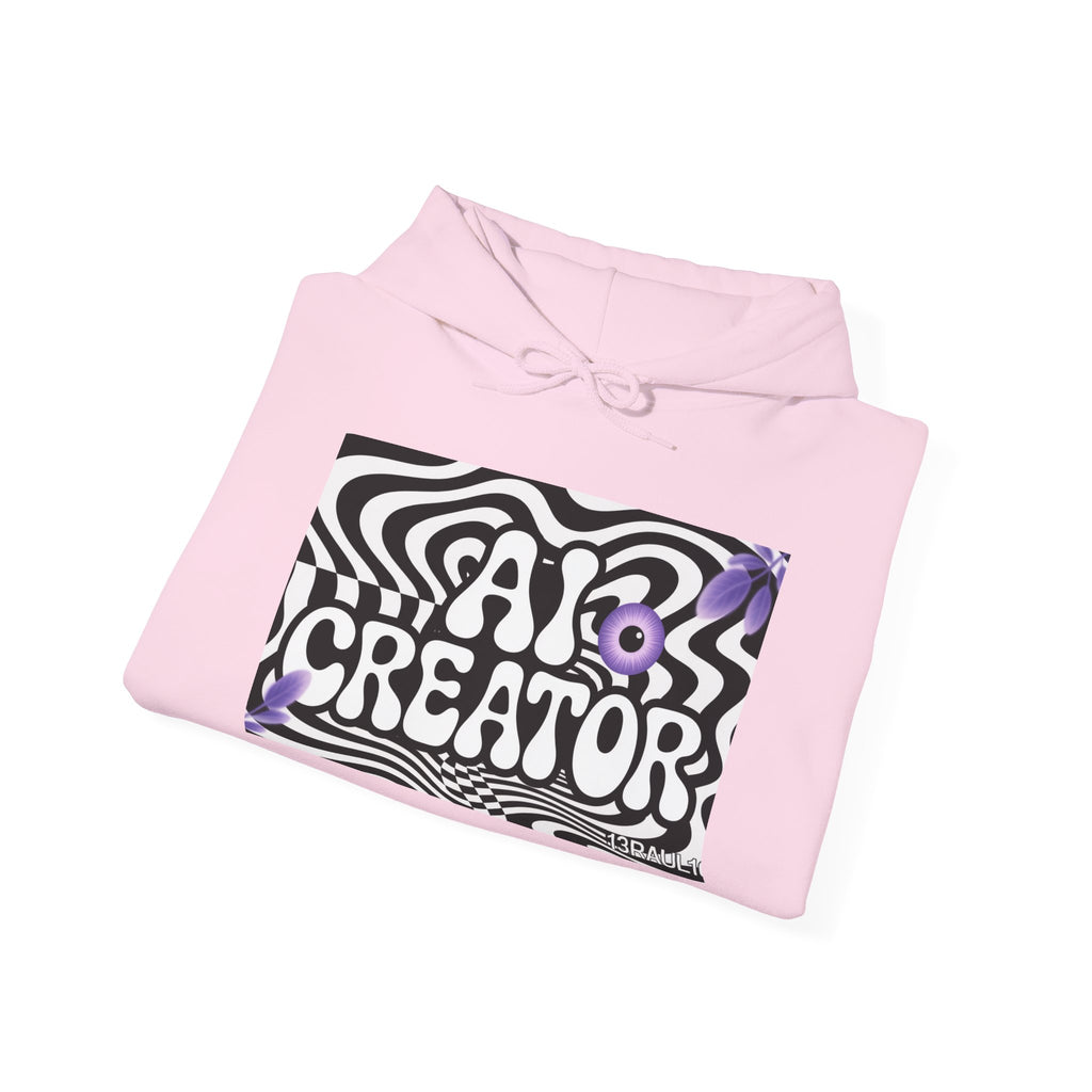 AI Creator  "Optic Loop" Unisex Heavy Blend™ Hooded Sweatshirt
