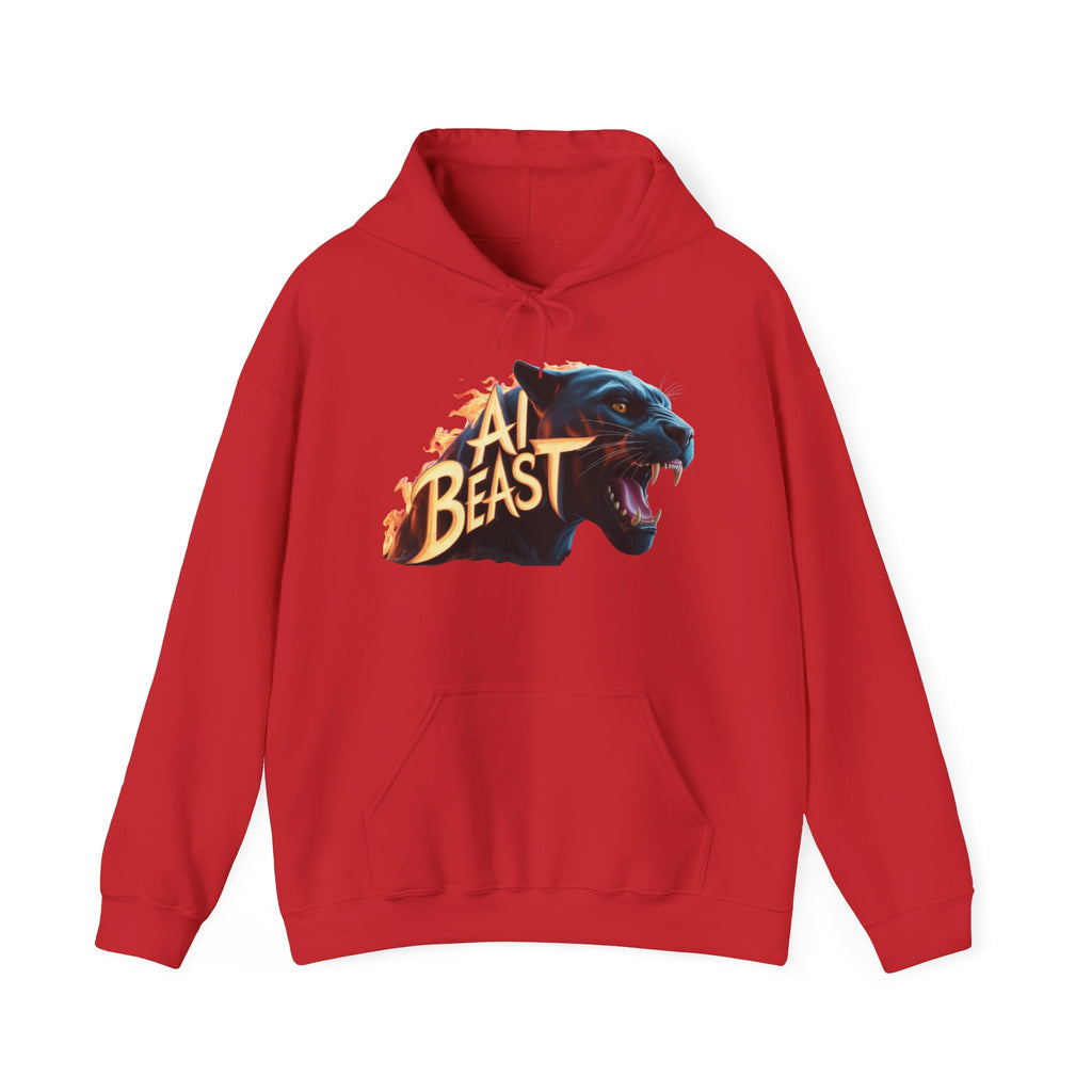 AI BEAST  "Wildfire Algorithm" Unisex Heavy Blend™ Hooded Sweatshirt