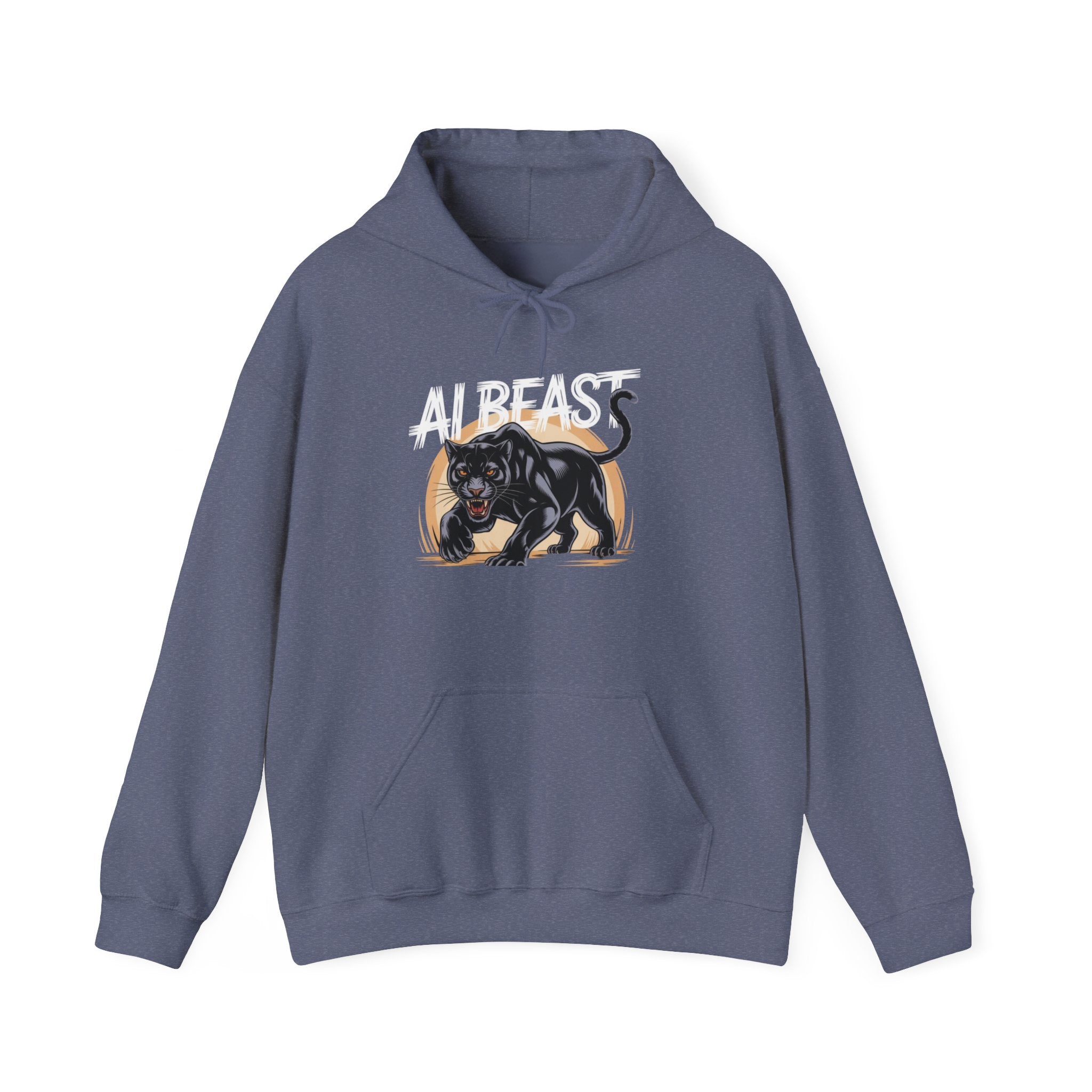 AI BEAST "Midnight Matrix" Unisex Heavy Blend™ Hooded Sweatshirt
