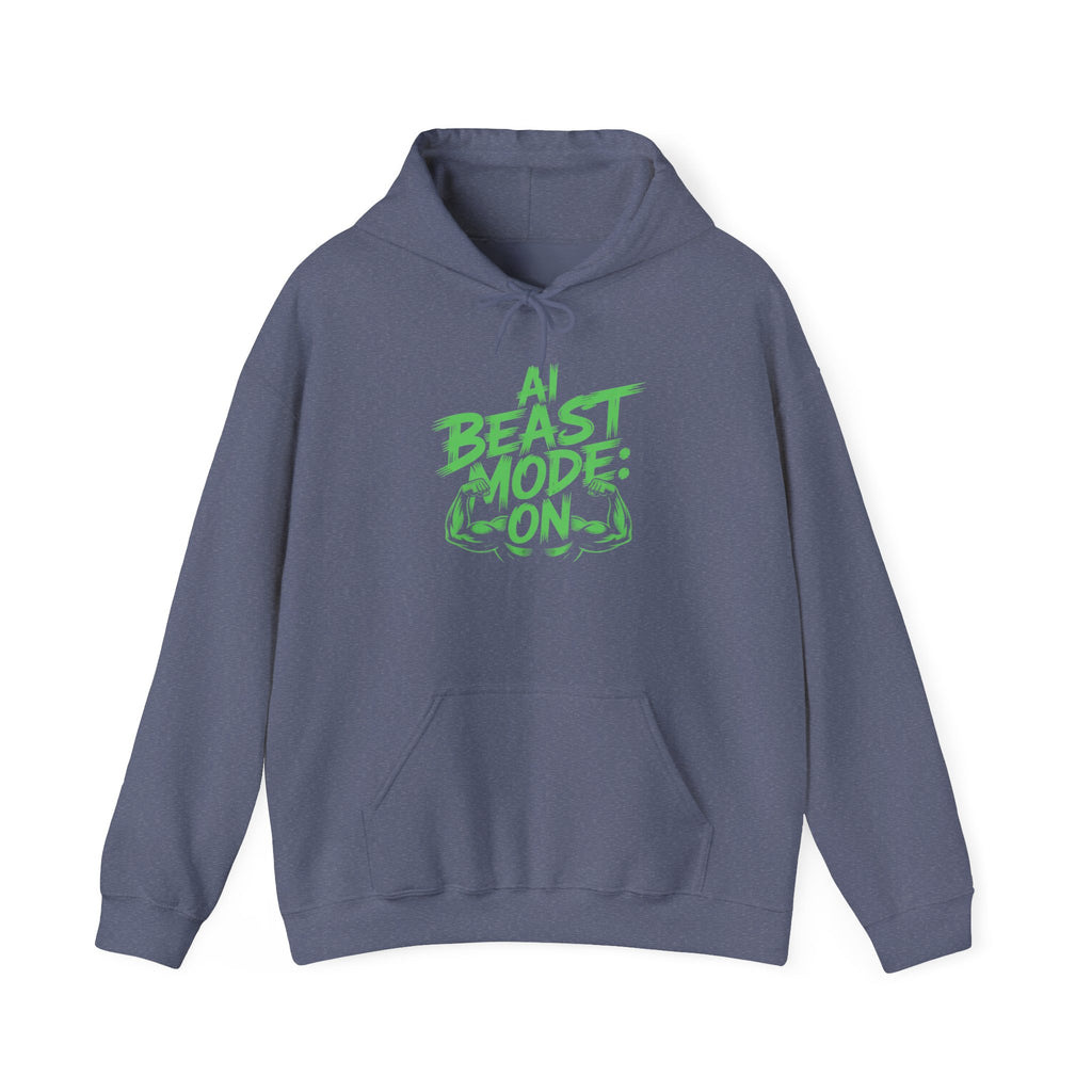 AI BEAST MODE: ON “DIGITAL HULK ENERGY” Unisex Heavy Blend™ Hooded Sweatshirt