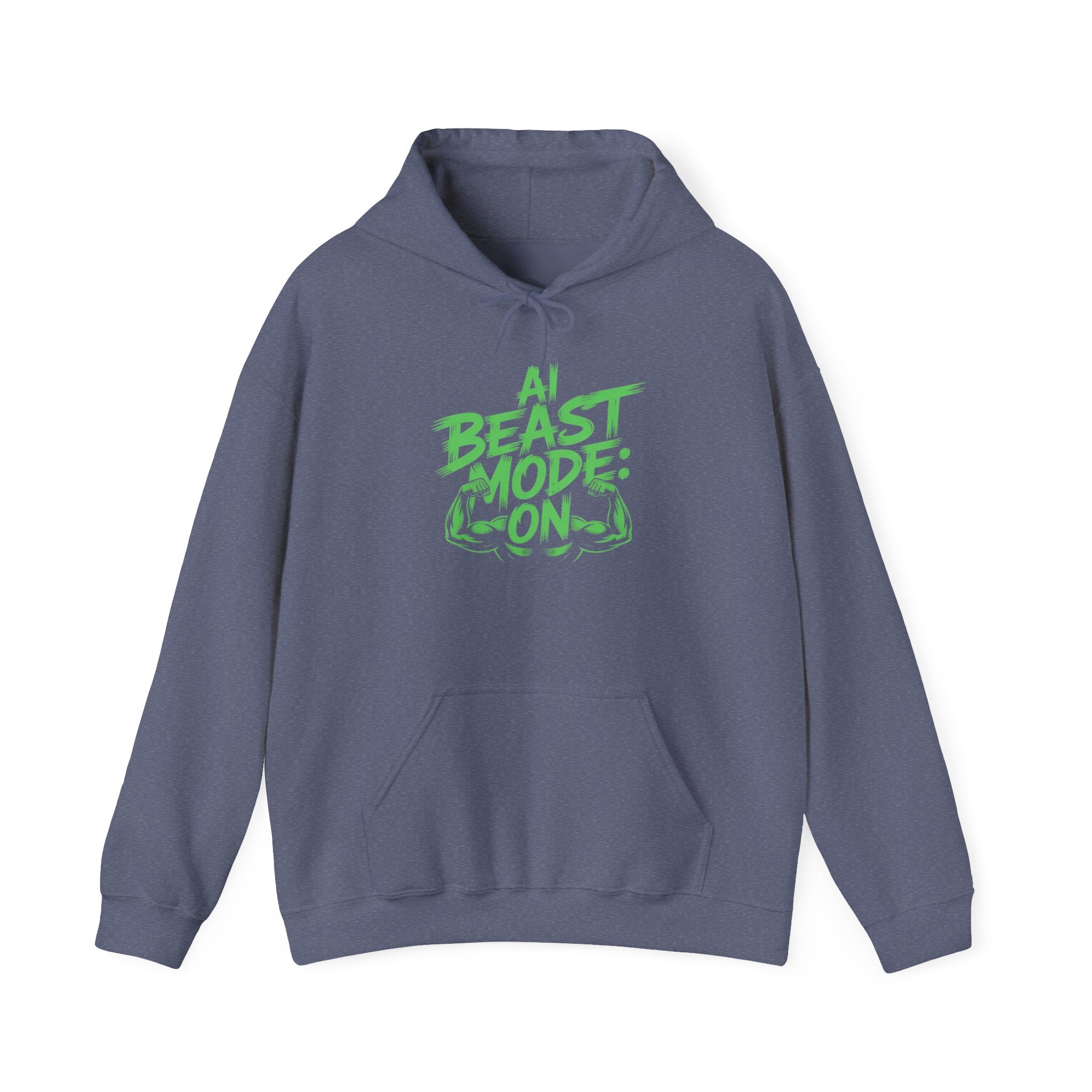 AI BEAST MODE: ON “DIGITAL HULK ENERGY” Unisex Heavy Blend™ Hooded Sweatshirt