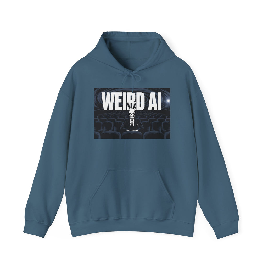 WEIRD AI  " Backrooms Theater "  Unisex Heavy Blend™ Hooded Sweatshirt