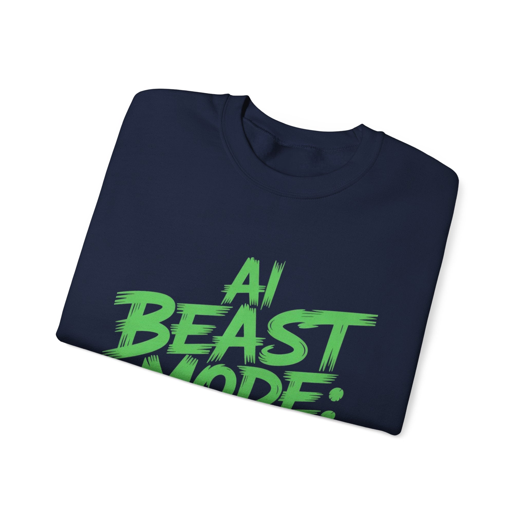 AI BEAST MODE: ON “DIGITAL HULK ENERGY” Unisex Heavy Blend™ Crewneck Sweatshirt