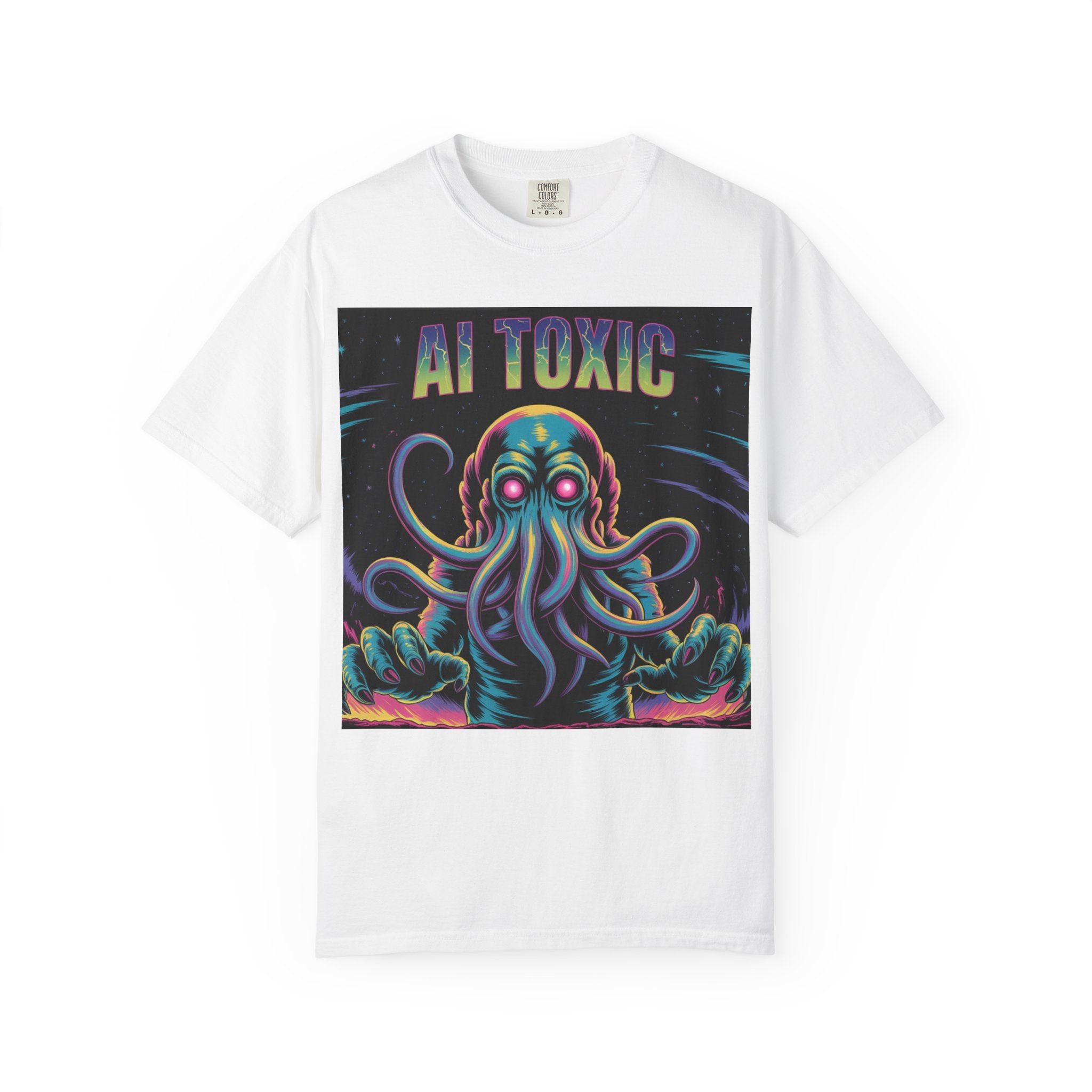 AI TOXIC  "Data Overlord" Unisex Garment-Dyed T-shirt