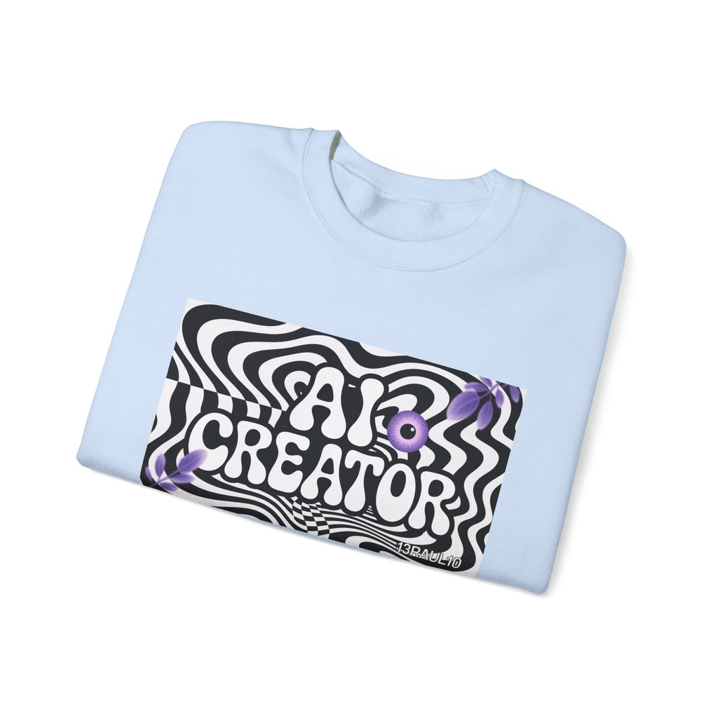 AI Creator  "Optic Loop" Unisex Heavy Blend™ Crewneck Sweatshirt