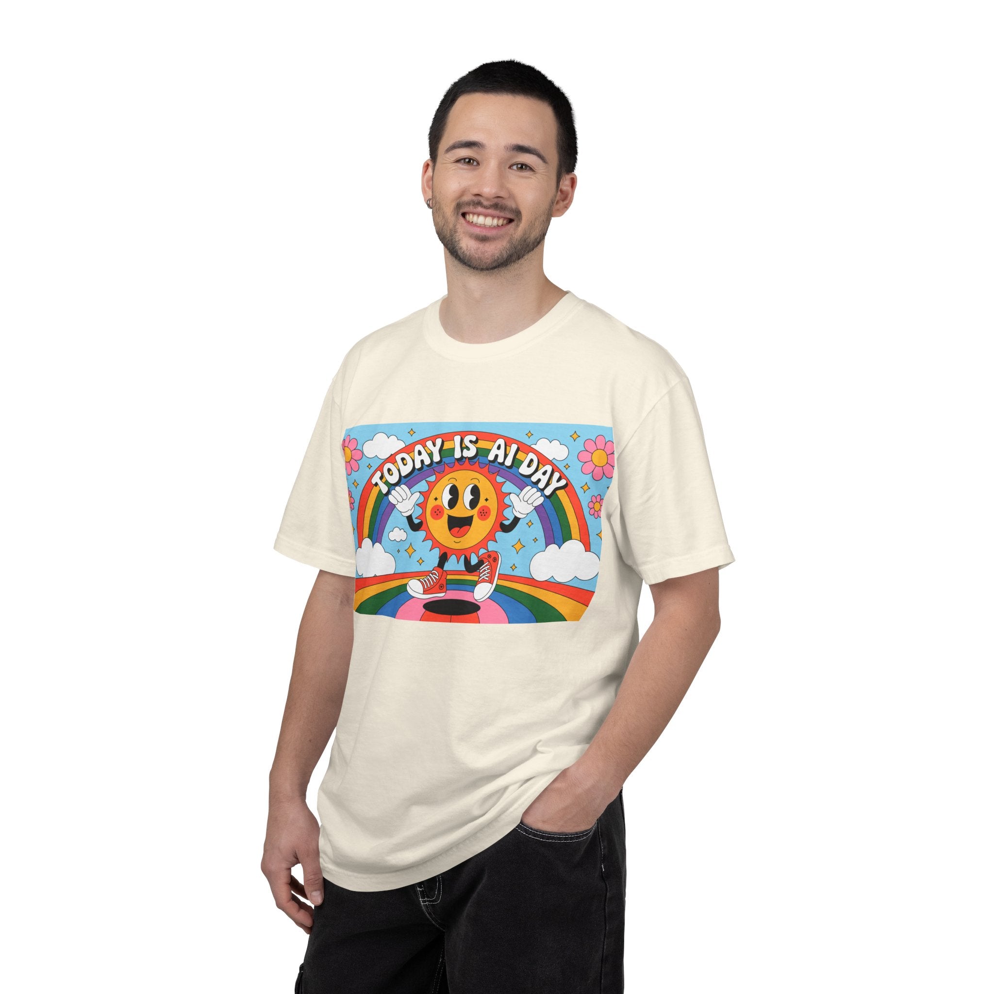 Today Is AI Day  "Sunshine Circuit" Unisex Garment-Dyed T-shirt