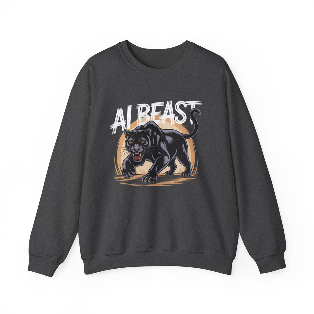 AI BEAST "Midnight Matrix" Unisex Heavy Blend™ Crewneck Sweatshirt