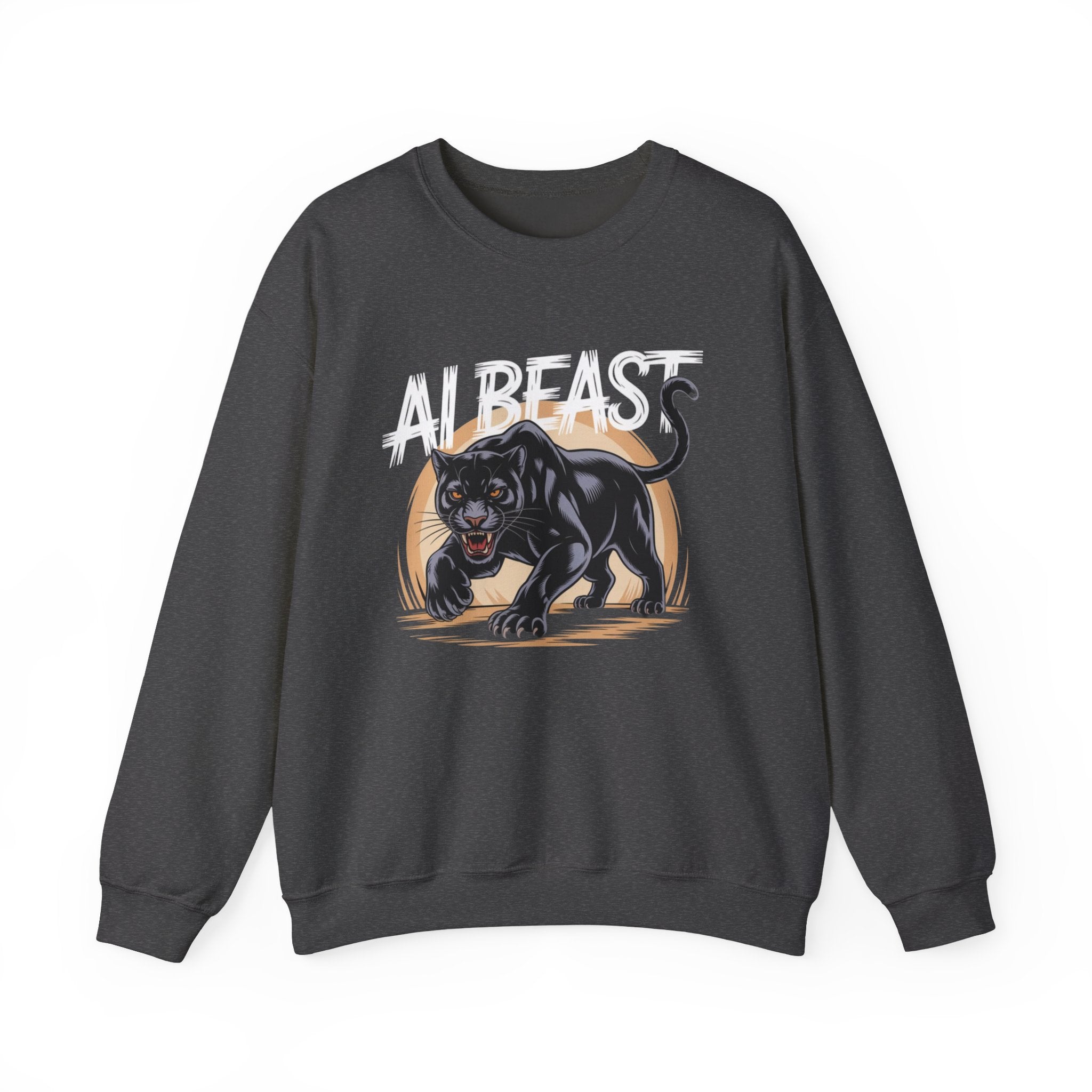 AI BEAST "Midnight Matrix" Unisex Heavy Blend™ Crewneck Sweatshirt
