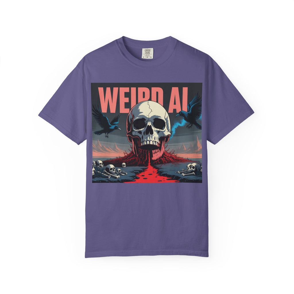 Weird AI  "Skeleton Volcano Edition”  Unisex Garment-Dyed T-shirt