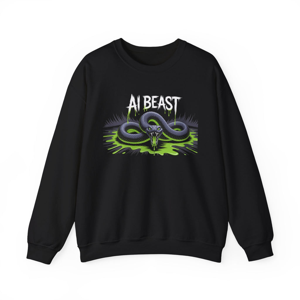 AI BEAST  "Digital Venom" Unisex Heavy Blend™ Crewneck Sweatshirt