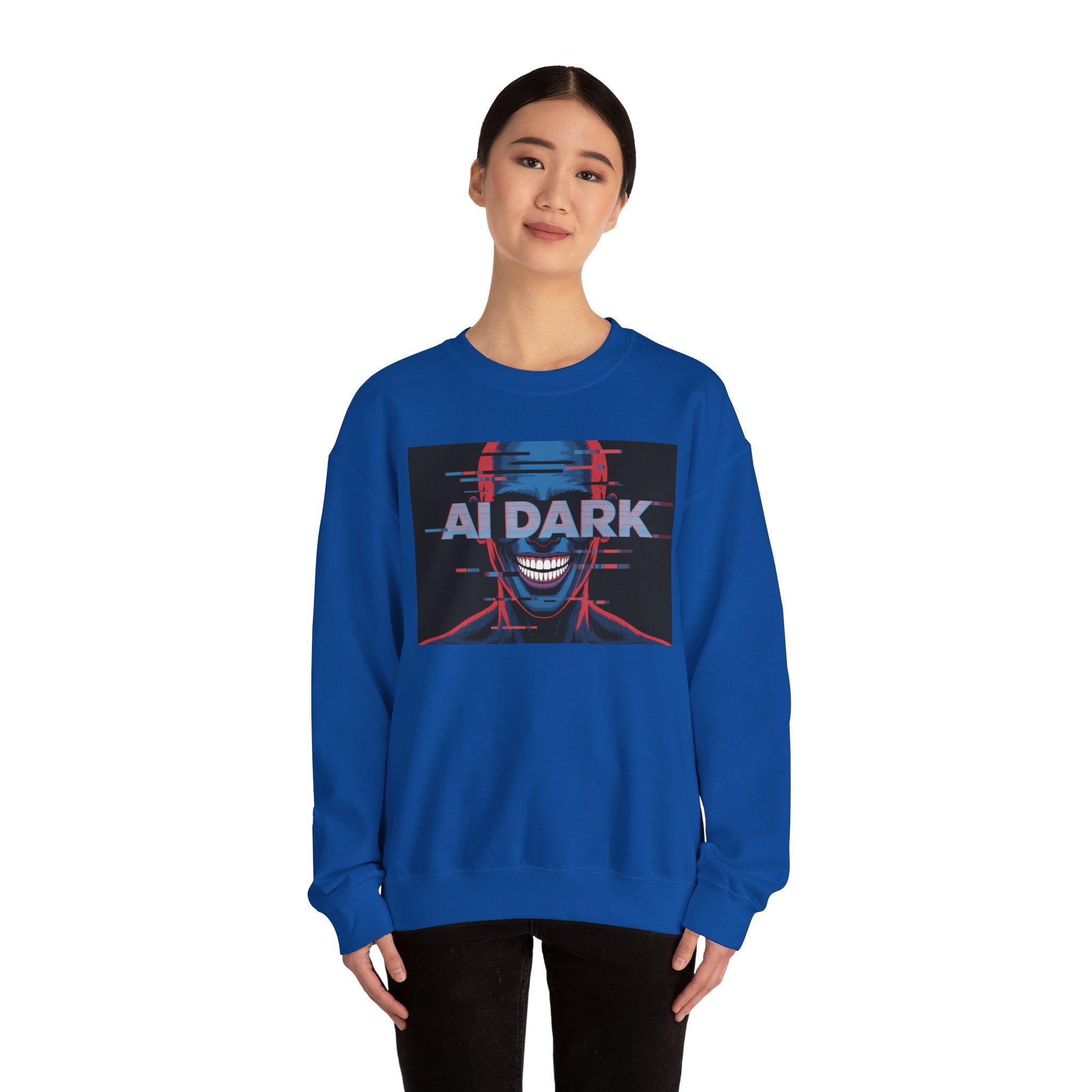 AI DARK  " Deepcore Distortion "  unisex Heavy Blend™ Crewneck Sweatshirt