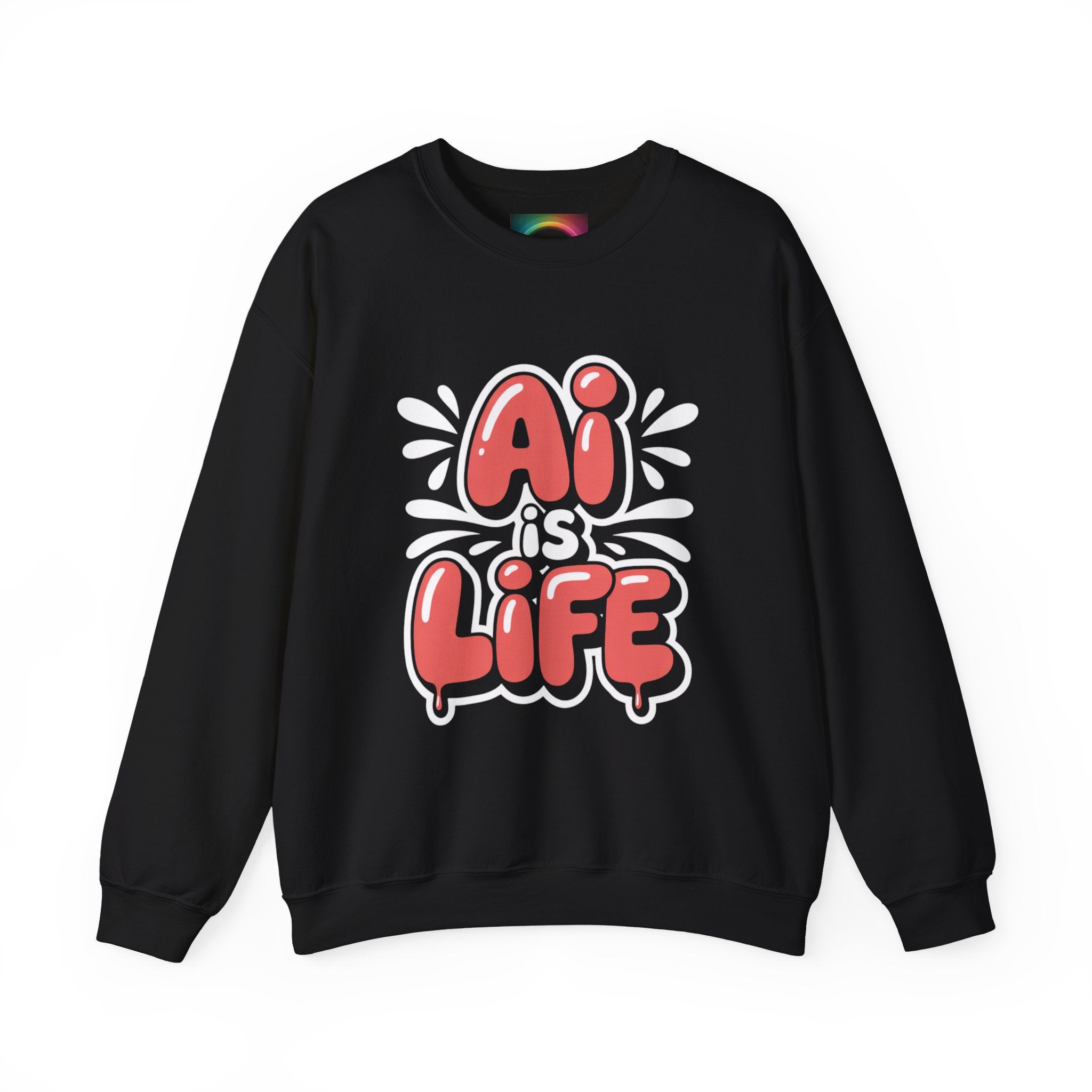 AI IS LIFE  " Neural Pop "  Unisex Heavy Blend™ Crewneck Sweatshirt