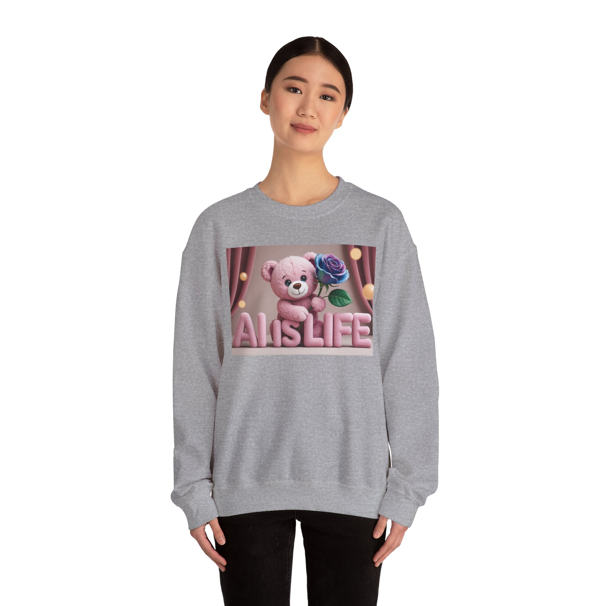 AI IS LIFE  "CUTE CIRCUIT" Unisex Heavy Blend™ Crewneck Sweatshirt