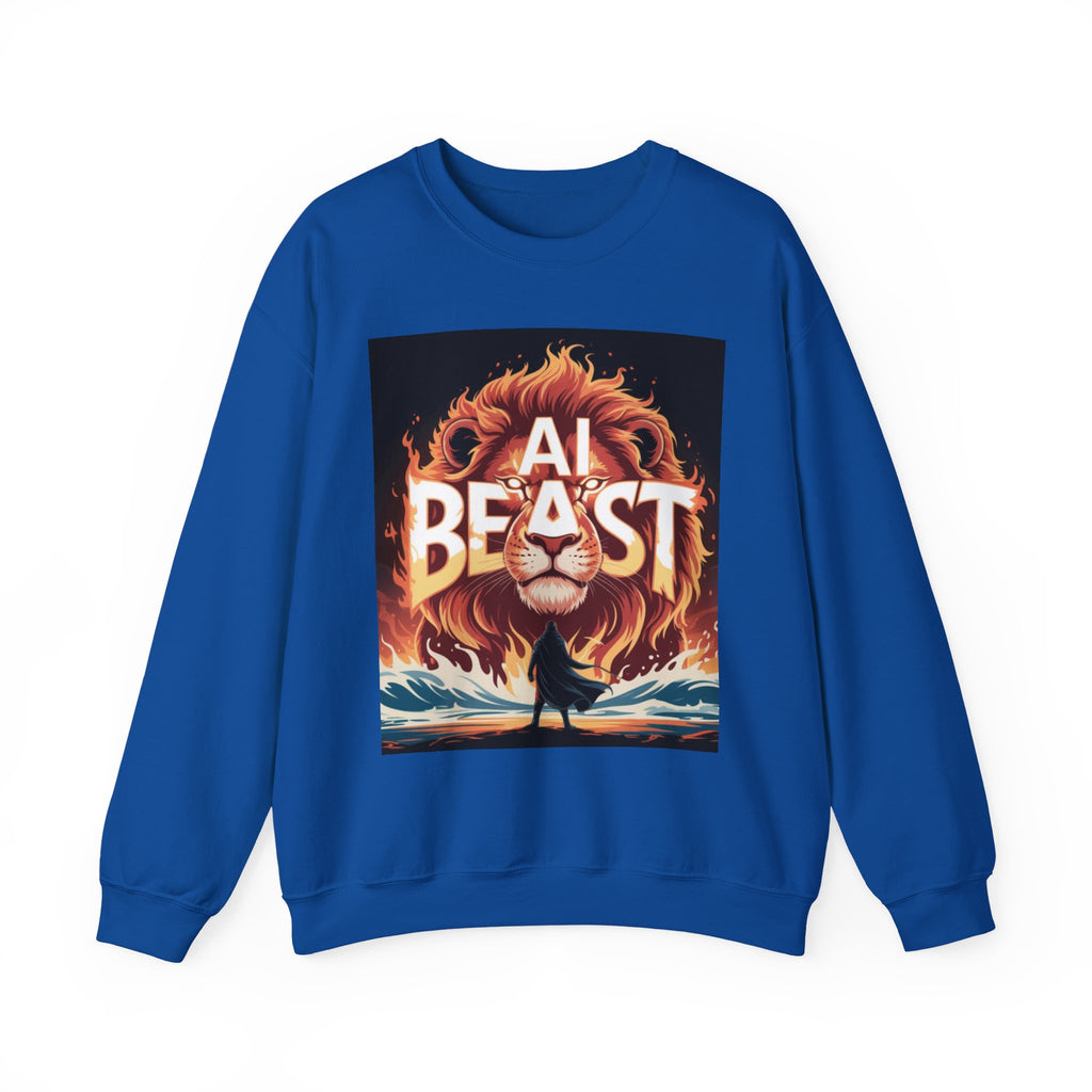 AI BEAST “Majestic Upload” Unisex Heavy Blend™ Crewneck Sweatshirt