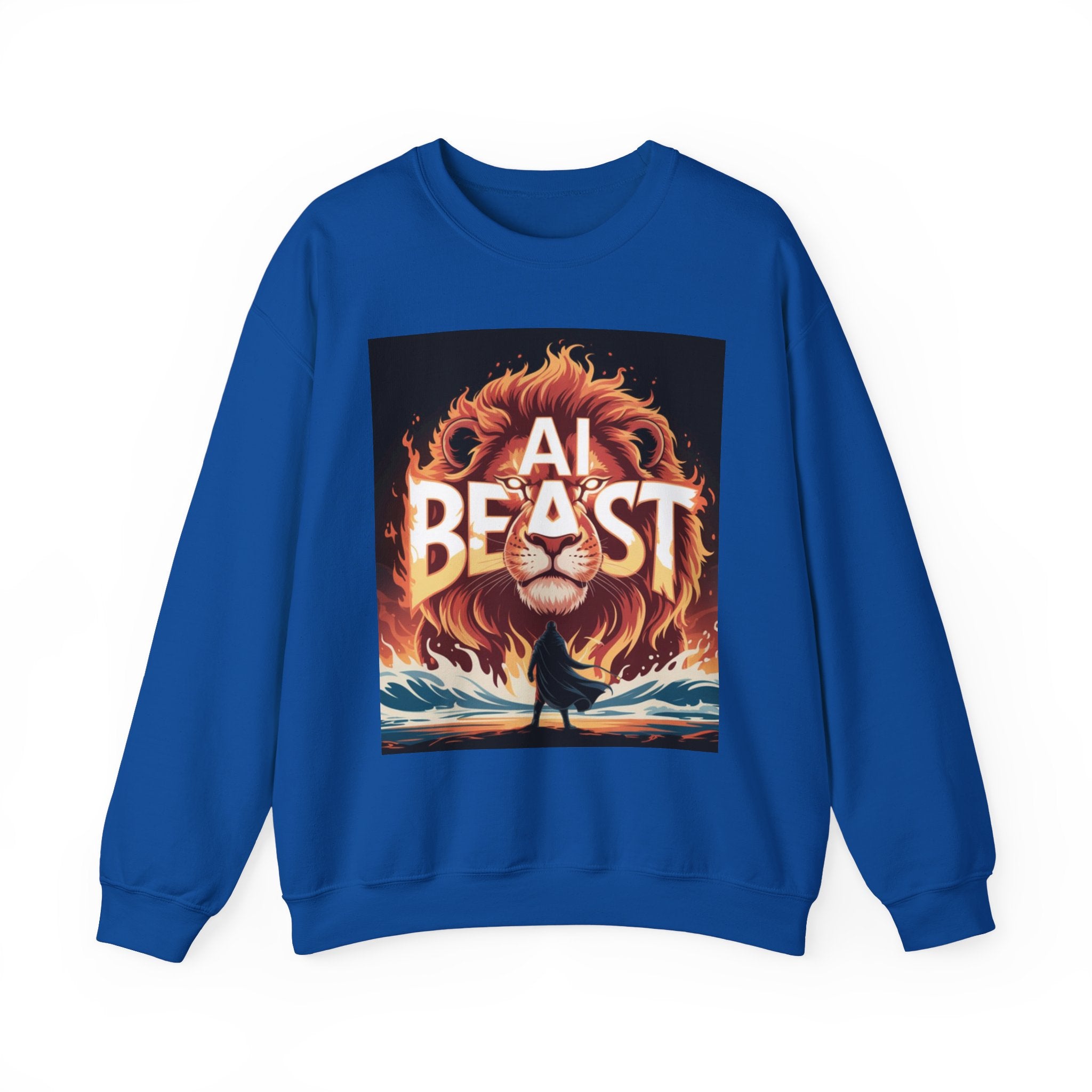 AI BEAST “Majestic Upload” Unisex Heavy Blend™ Crewneck Sweatshirt