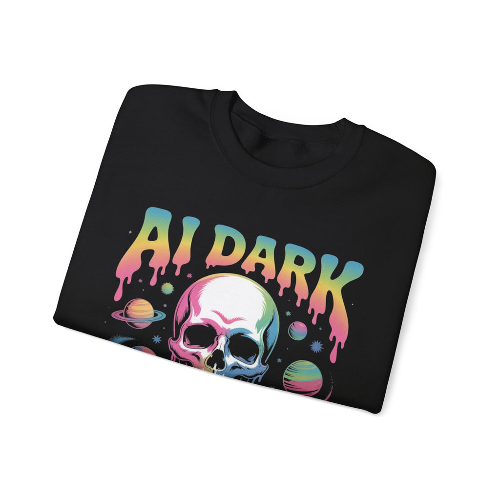 AI DARK “Death of Data” Unisex Heavy Blend™ Crewneck Sweatshirt