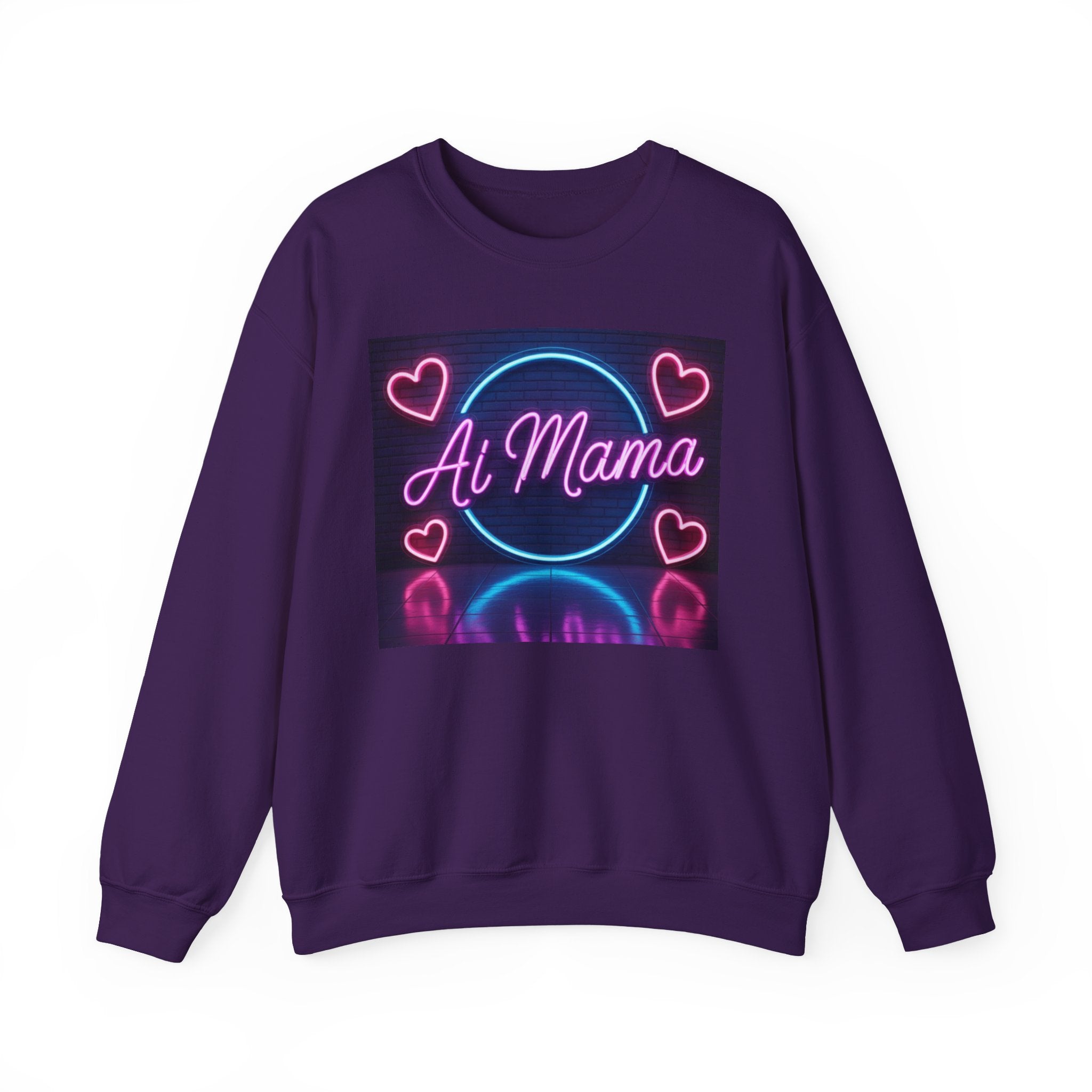 AI MAMA “ Electric Love Loop ” Unisex Heavy Blend™ Crewneck Sweatshirt
