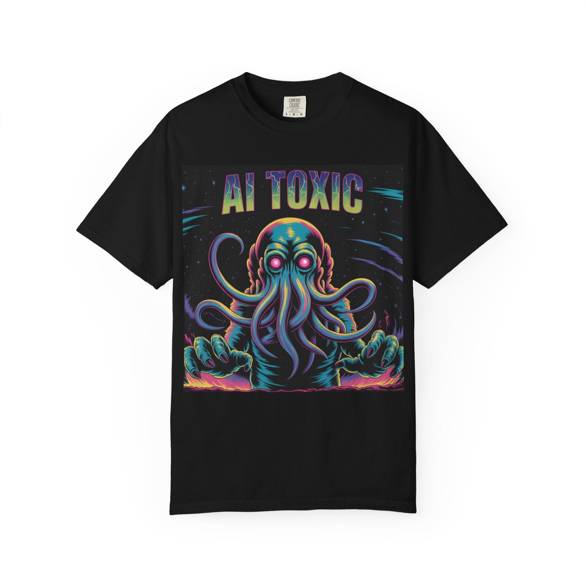AI TOXIC  "Data Overlord" Unisex Garment-Dyed T-shirt